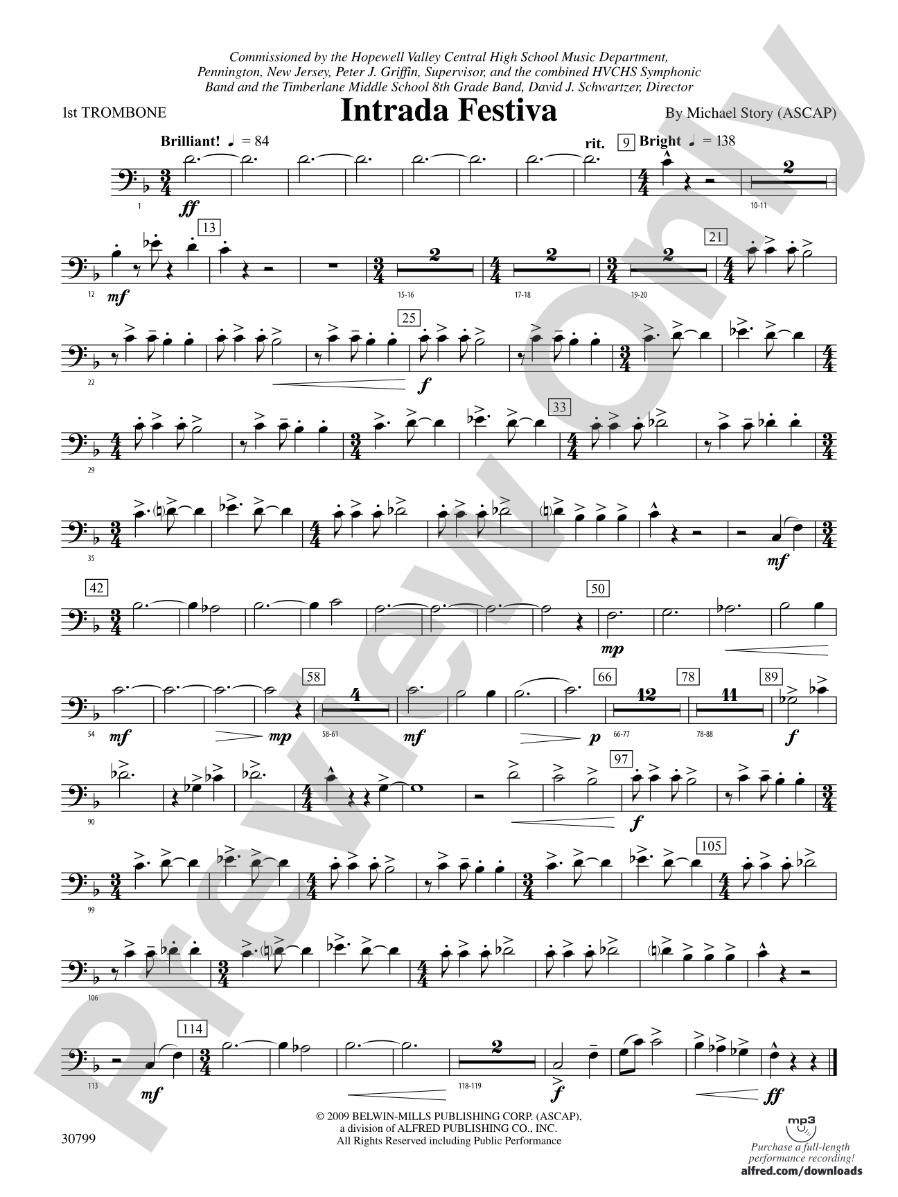Intrada Festiva: 1st Trombone