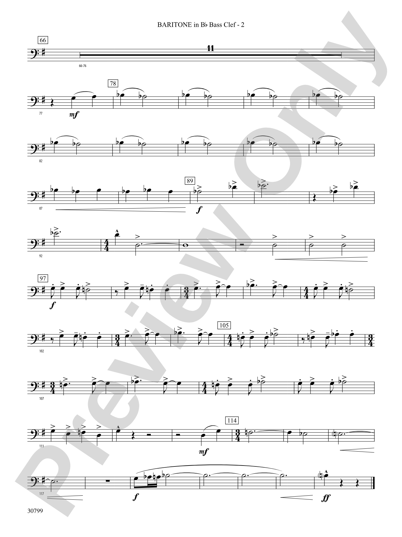 Intrada Festiva: (wp) B-flat Baritone B.C.