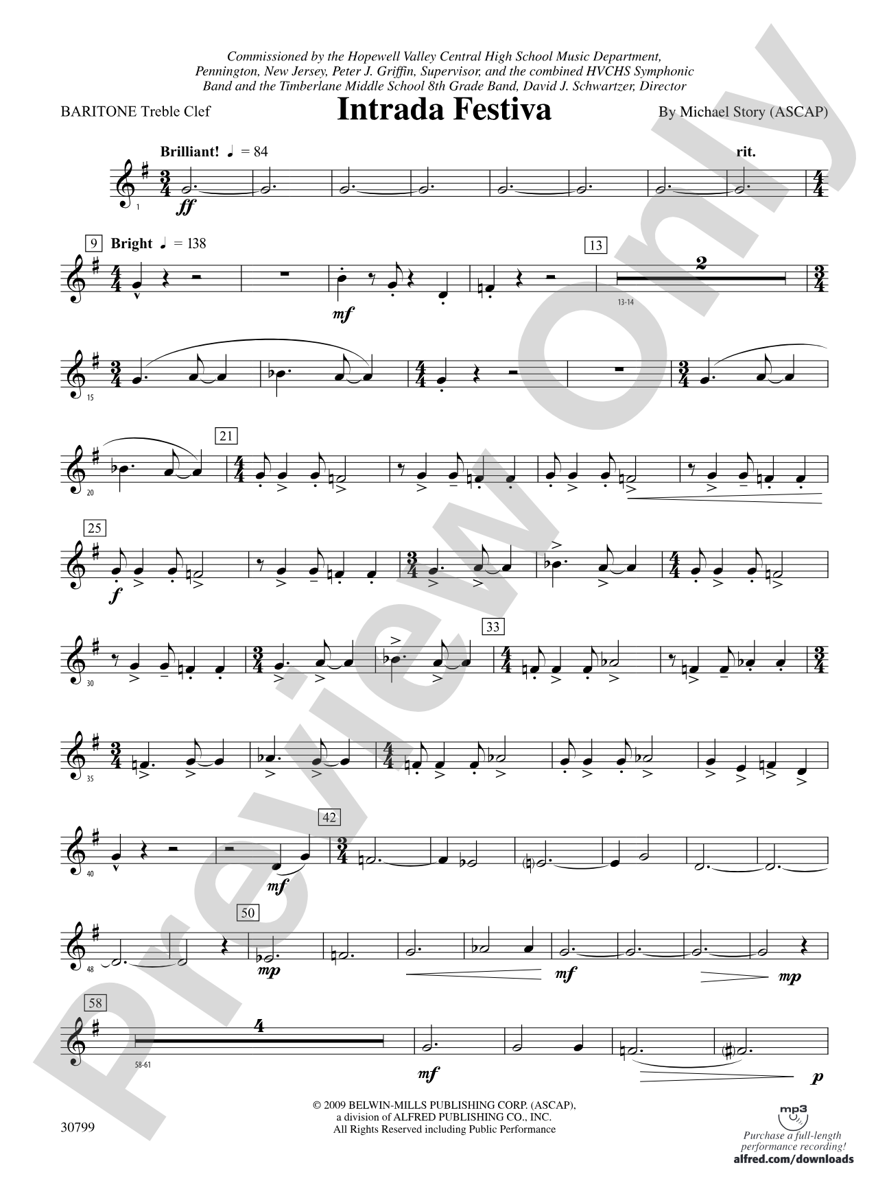 Intrada Festiva: (wp) Baritone T.C.