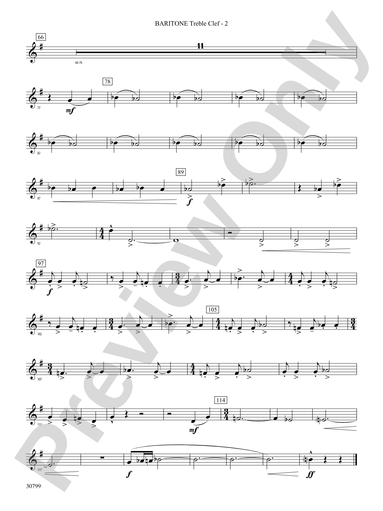 Intrada Festiva: (wp) Baritone T.C.