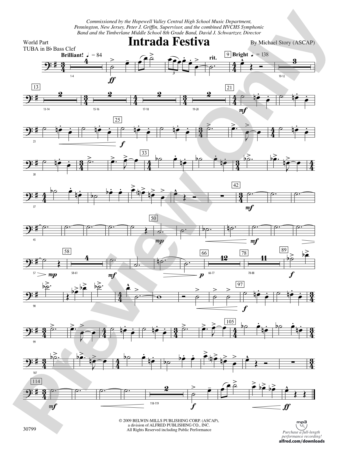 Intrada Festiva: (wp) B-flat Tuba B.C.