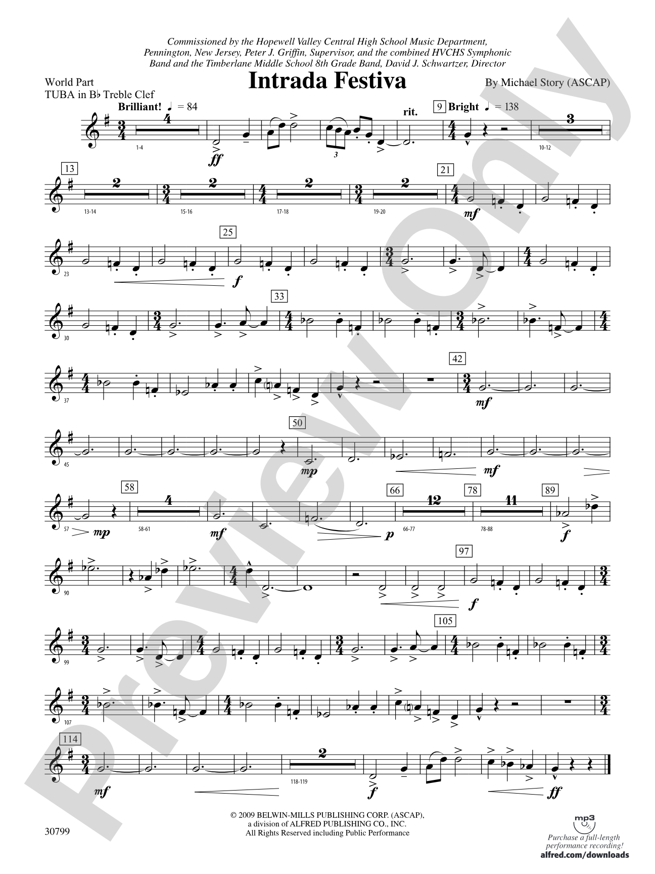 Intrada Festiva: (wp) B-flat Tuba T.C.