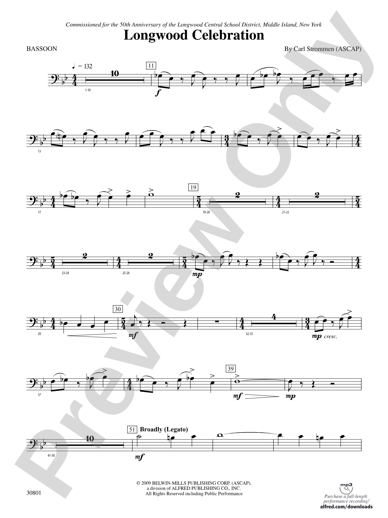 Longwood Celebration: Bassoon