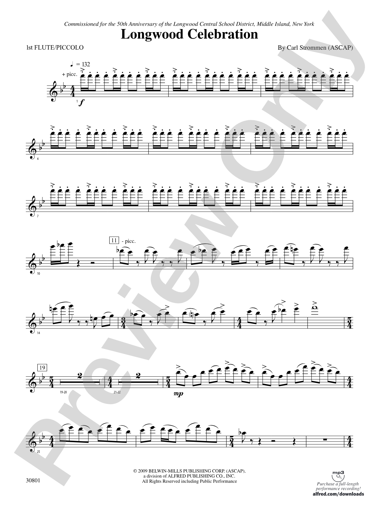 Longwood Celebration: Flute