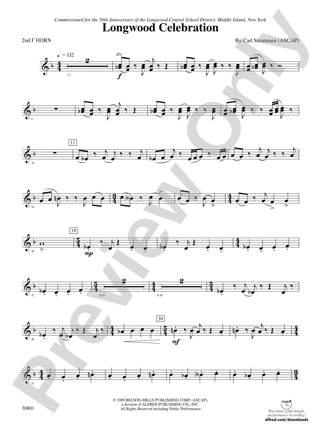 Longwood Celebration: 2nd F Horn