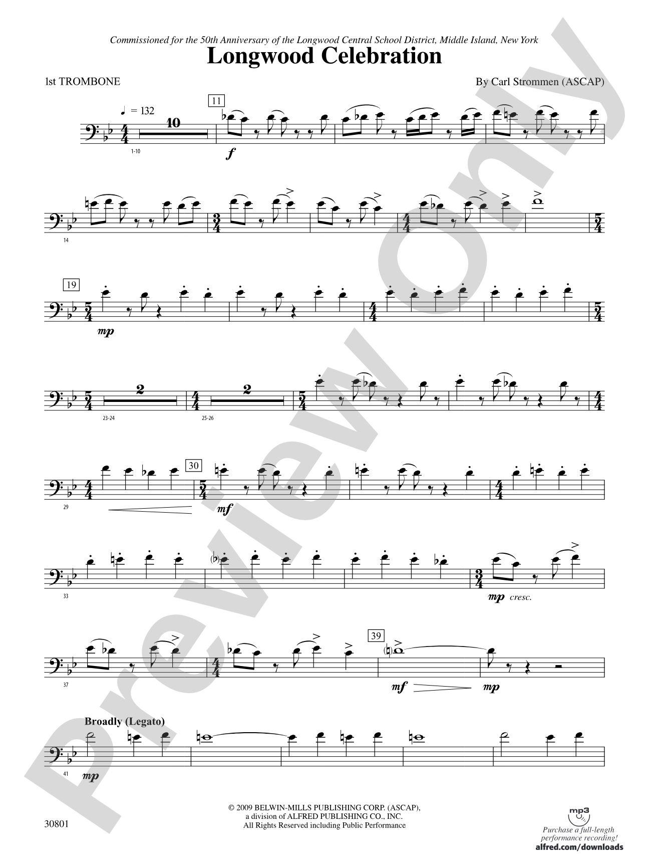 Longwood Celebration: 1st Trombone