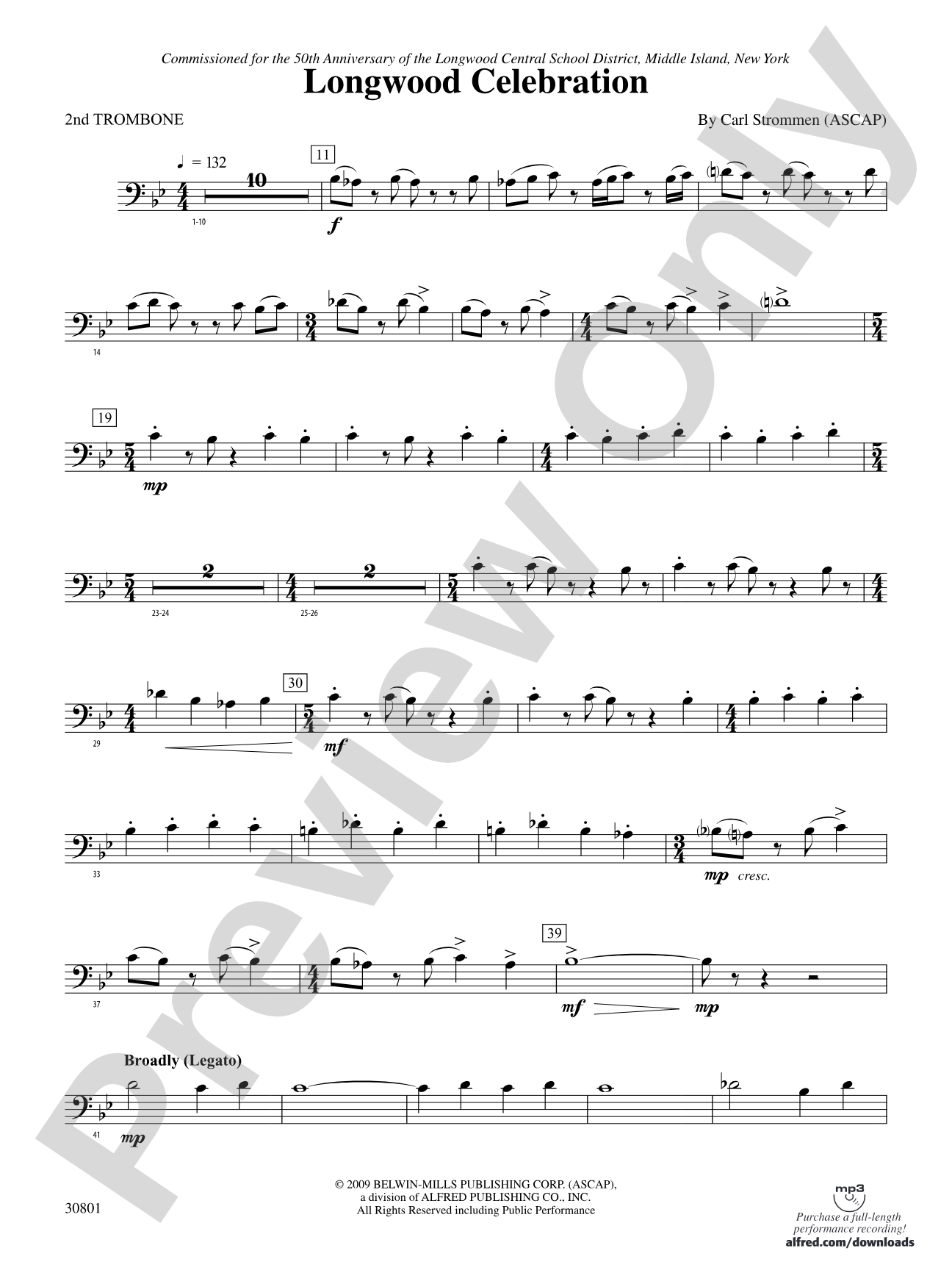 Longwood Celebration: 2nd Trombone