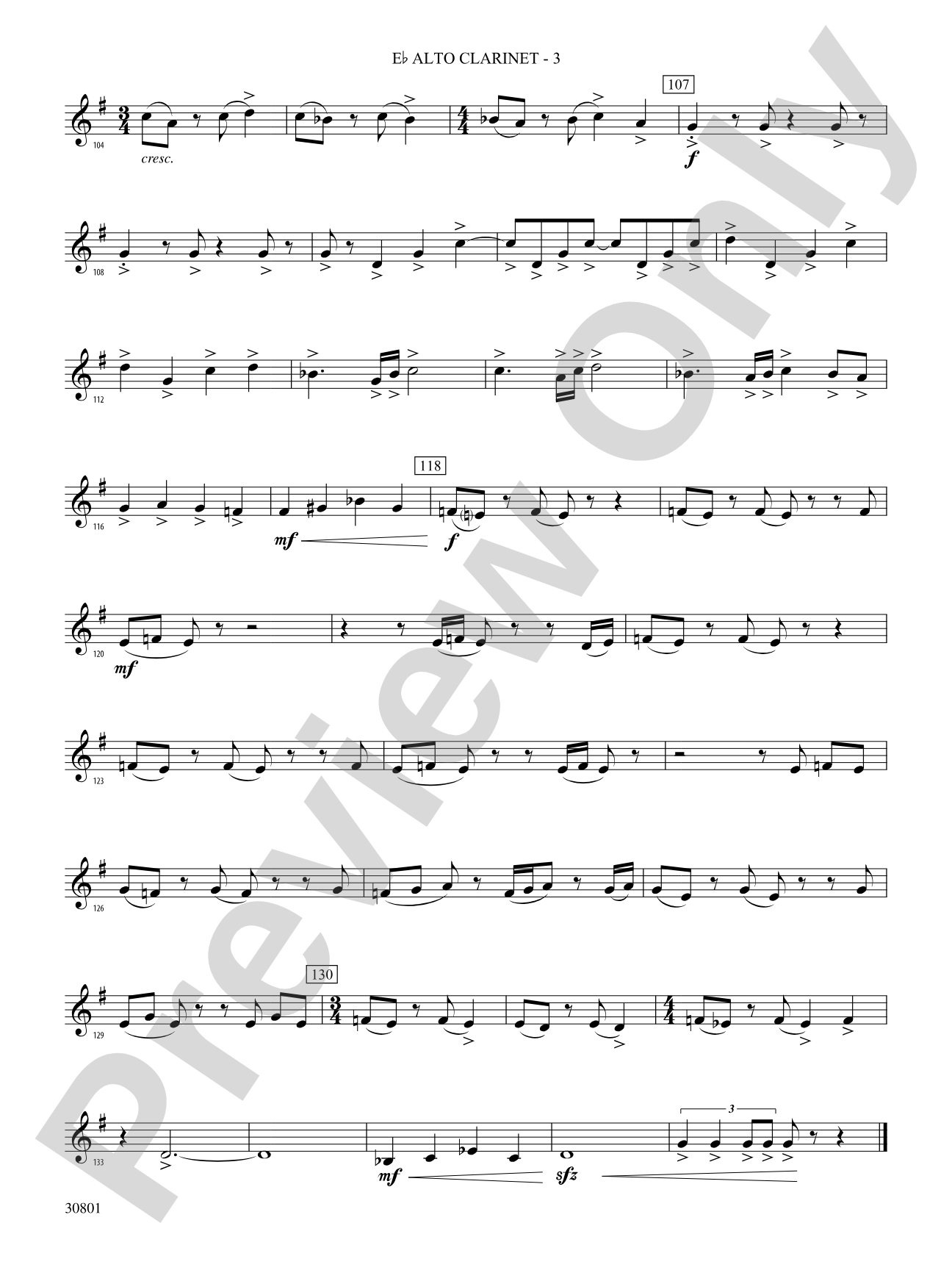 Longwood Celebration: (wp) E-flat Alto Clarinet