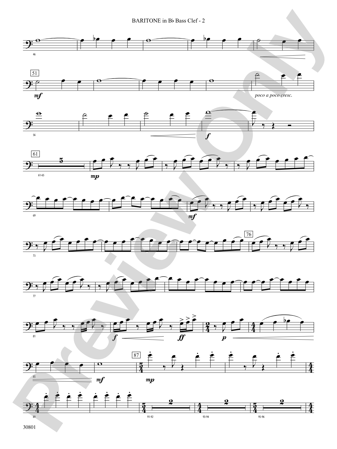 Longwood Celebration: (wp) B-flat Baritone B.C.