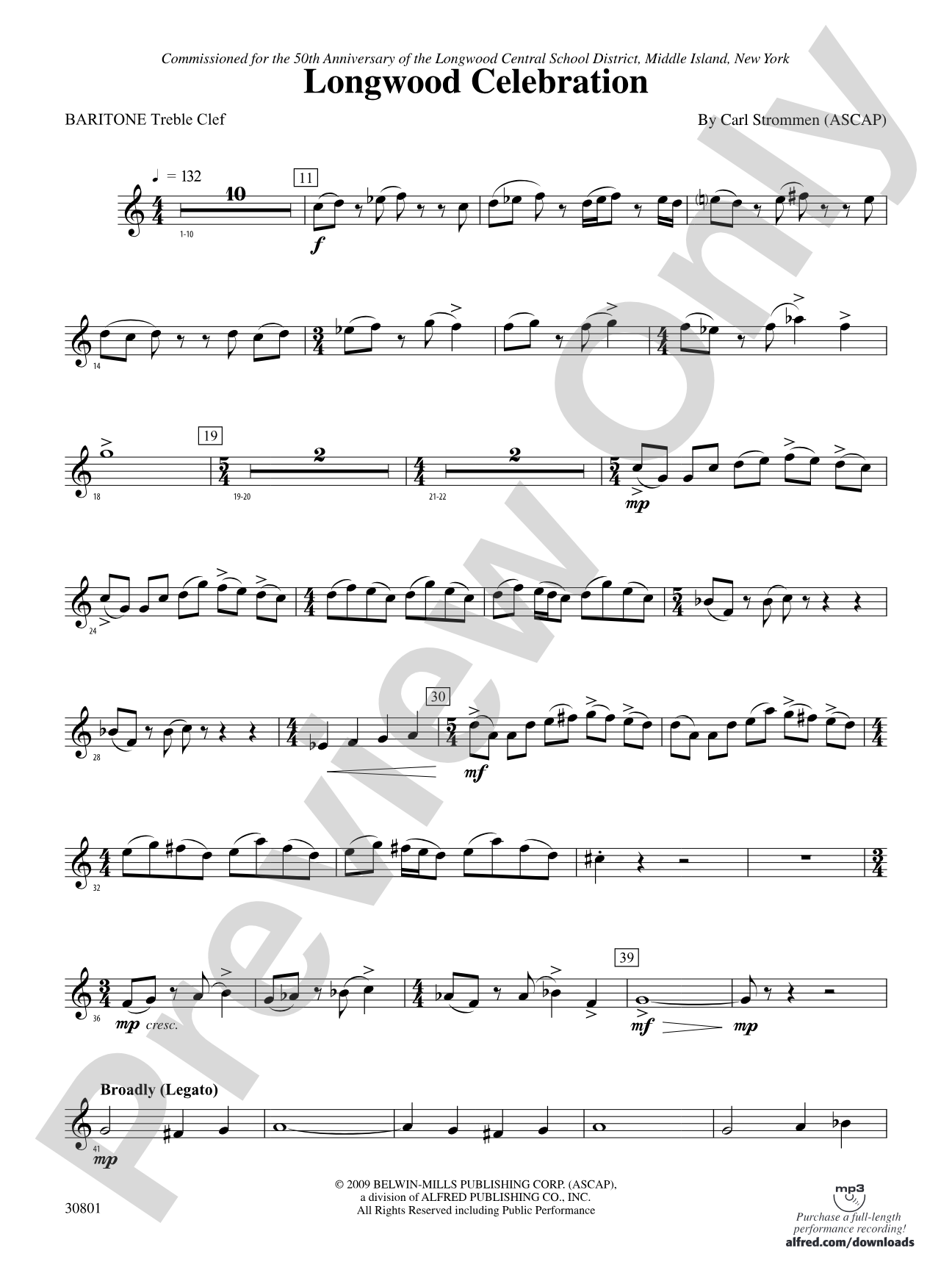 Longwood Celebration: (wp) Baritone T.C.