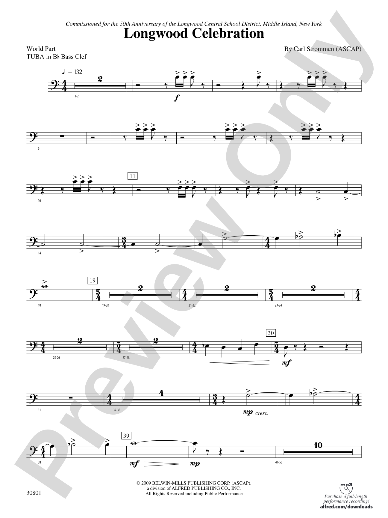 Longwood Celebration: (wp) B-flat Tuba B.C.