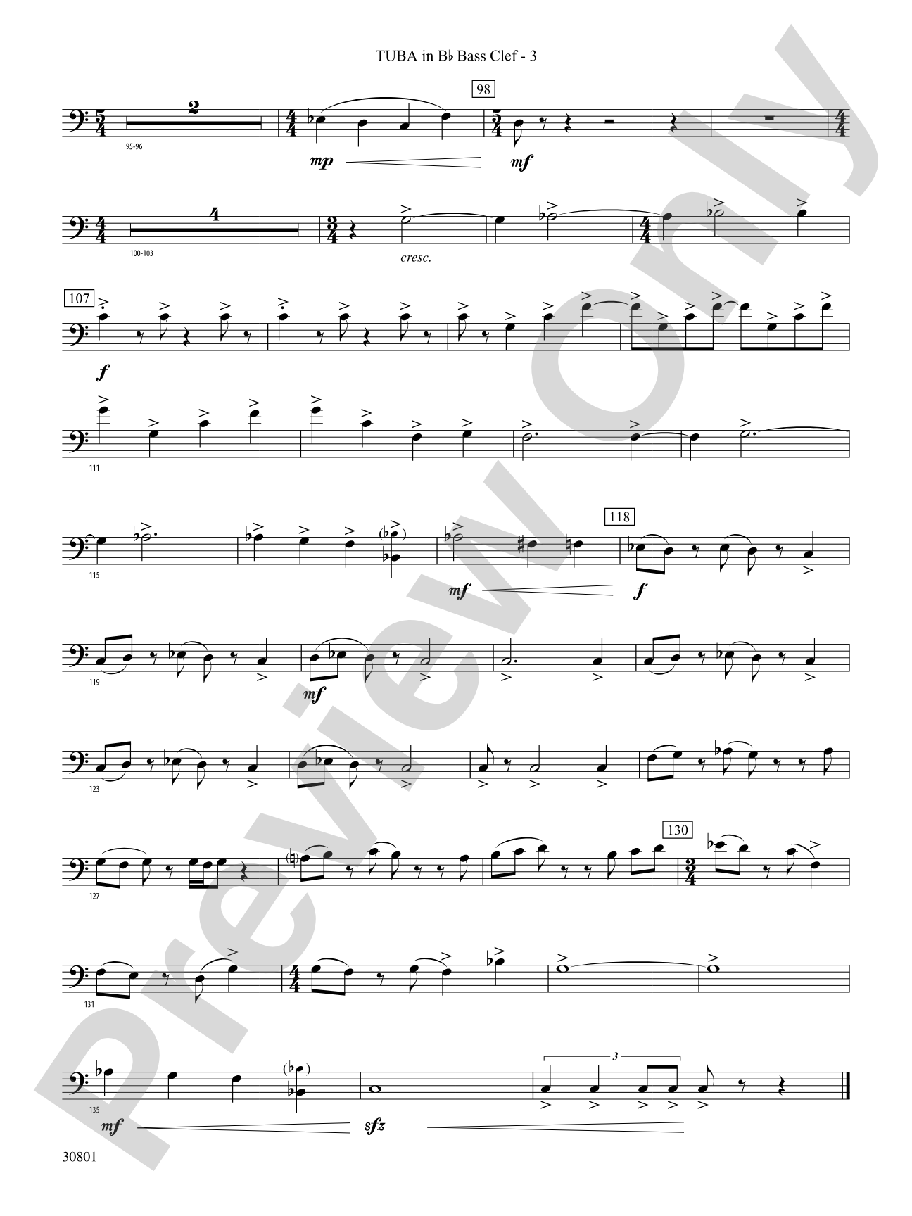 Longwood Celebration: (wp) B-flat Tuba B.C.