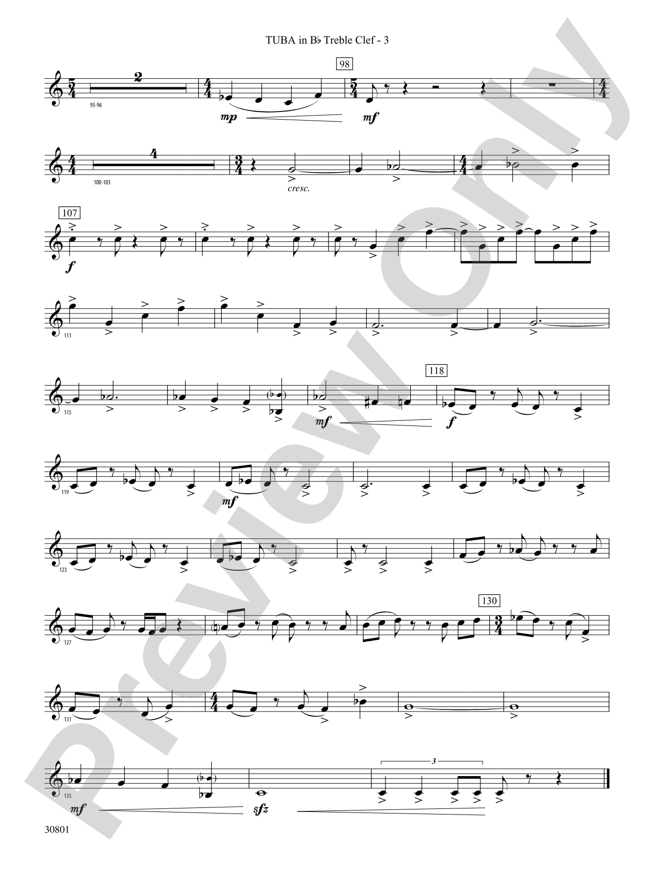Longwood Celebration: (wp) B-flat Tuba T.C.