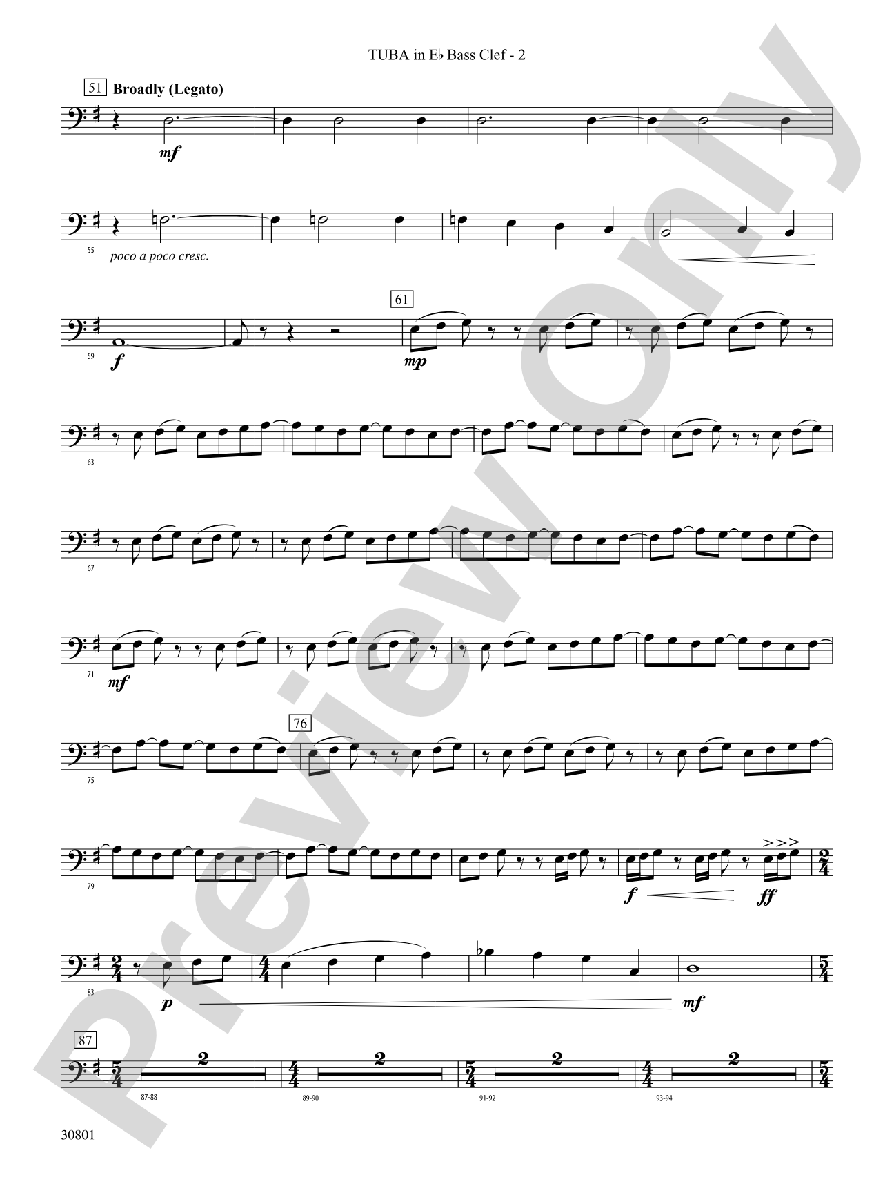 Longwood Celebration: (wp) E-flat Tuba B.C.