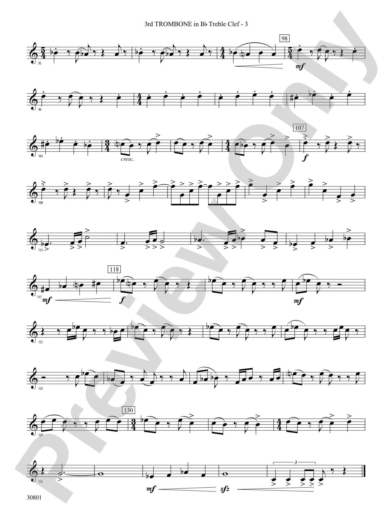 Longwood Celebration: (wp) 3rd B-flat Trombone T.C.