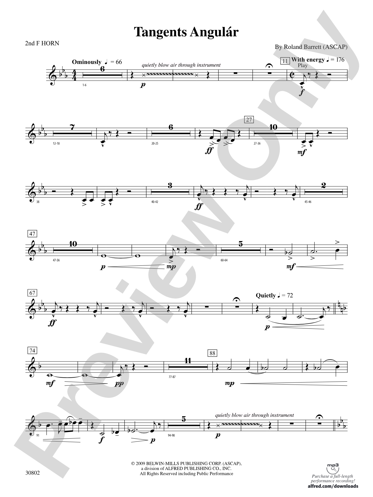 Tangents Angulár: 2nd F Horn