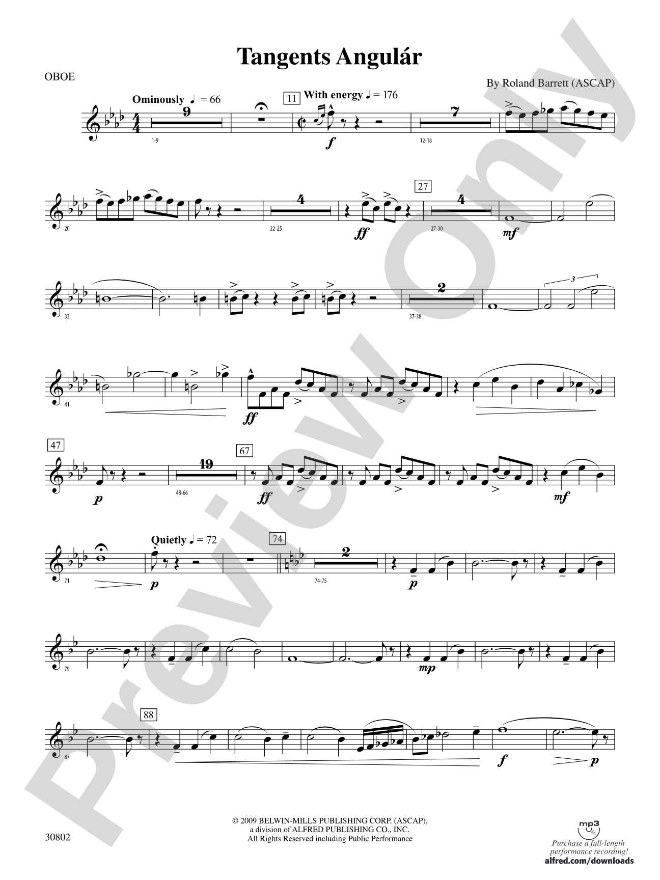 Tangents Angulár: Oboe