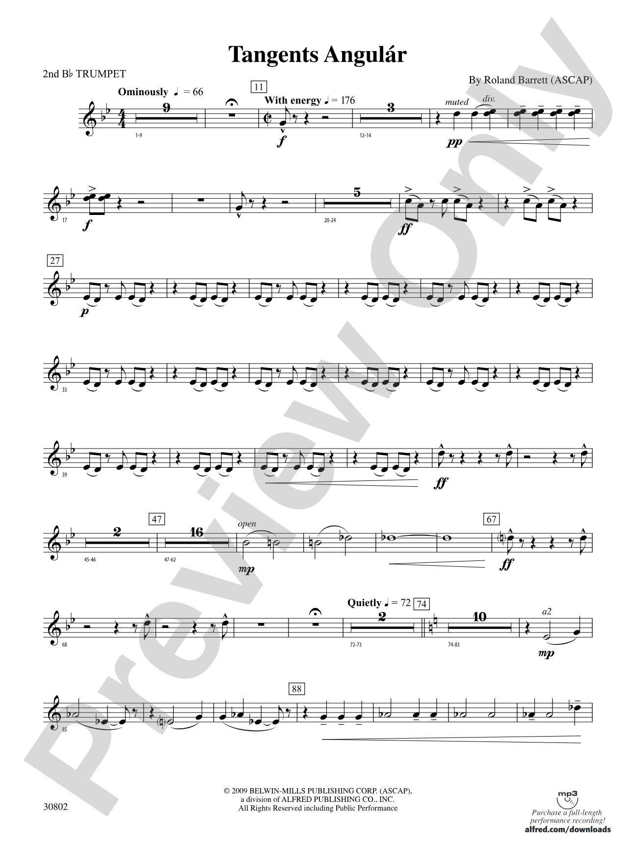 Tangents Angulár: 2nd B-flat Trumpet