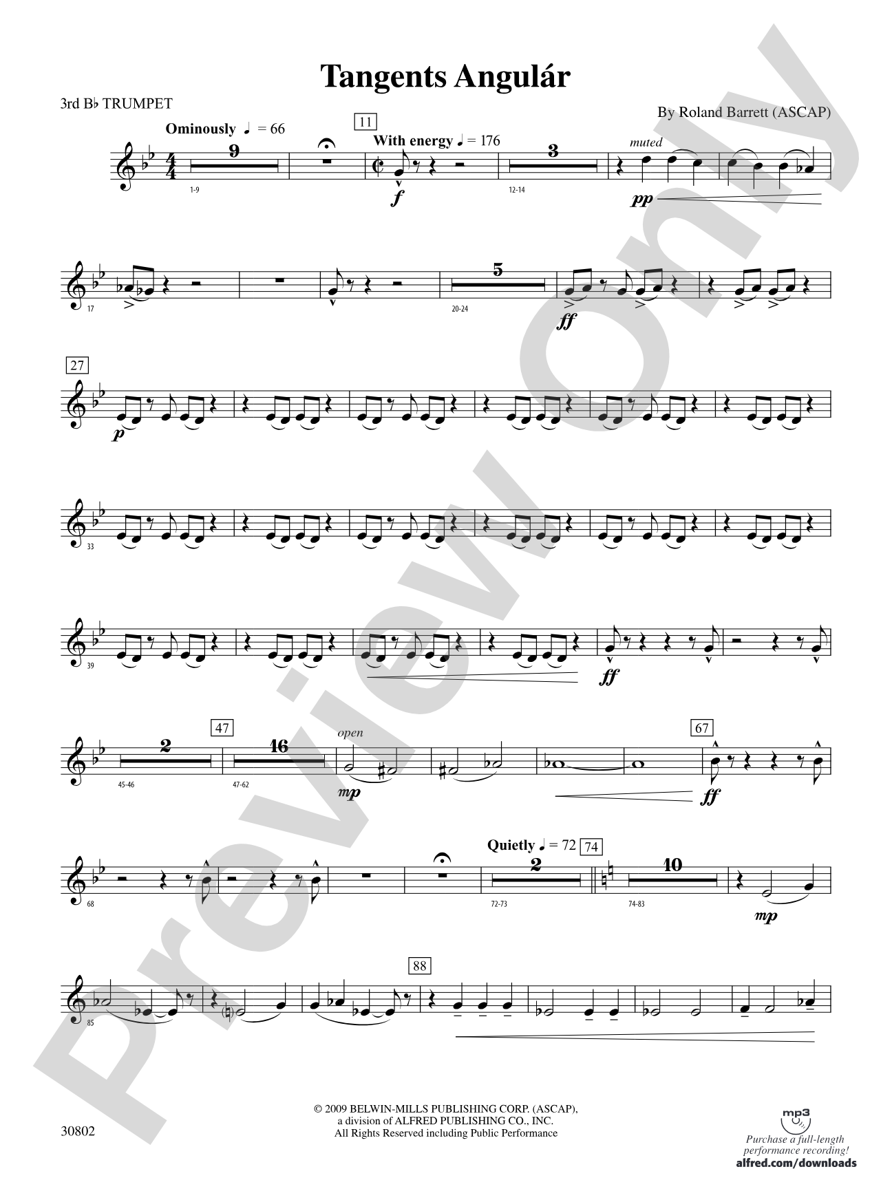 Tangents Angulár: 3rd B-flat Trumpet