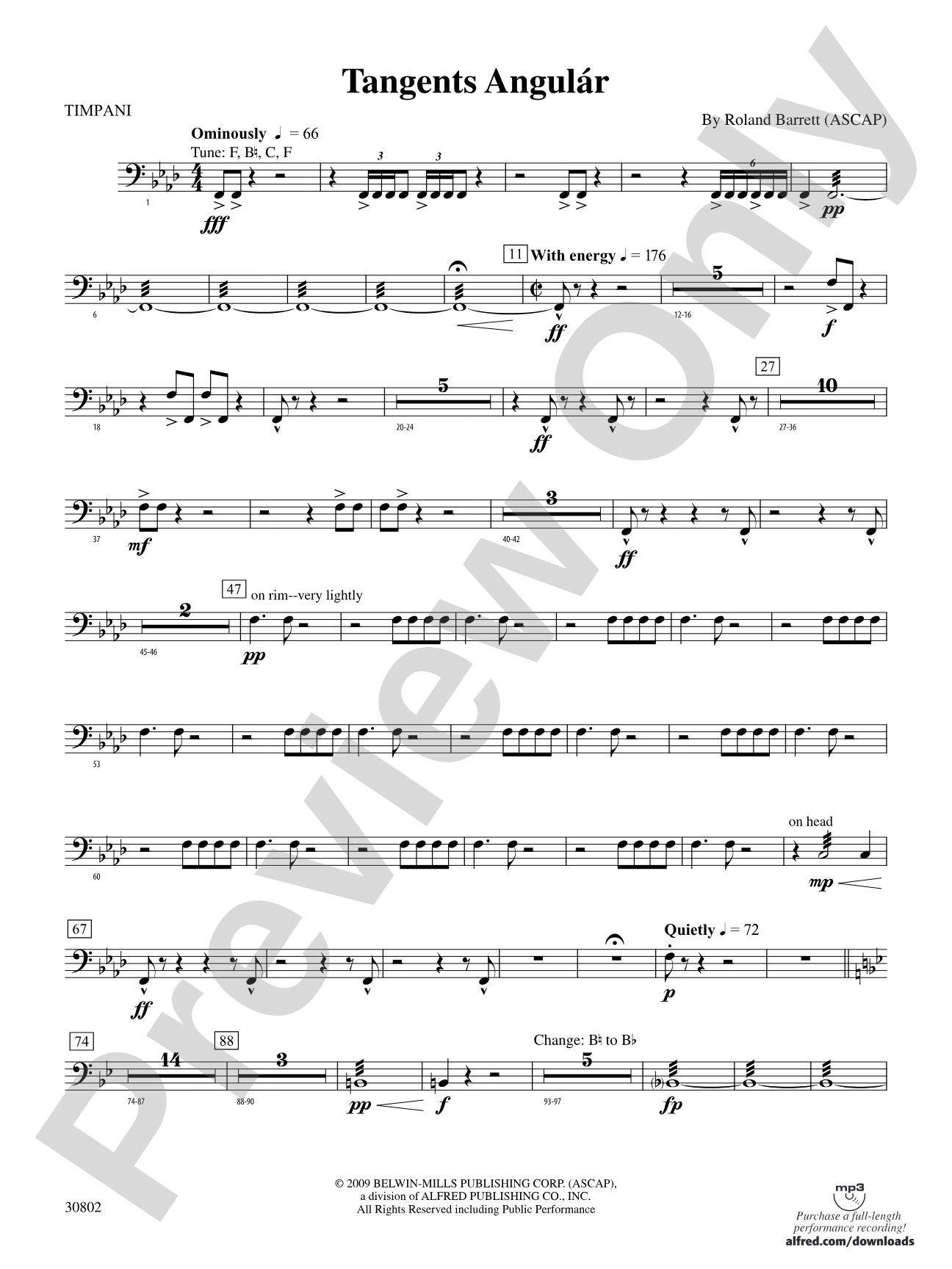 Tangents Angulár: Timpani