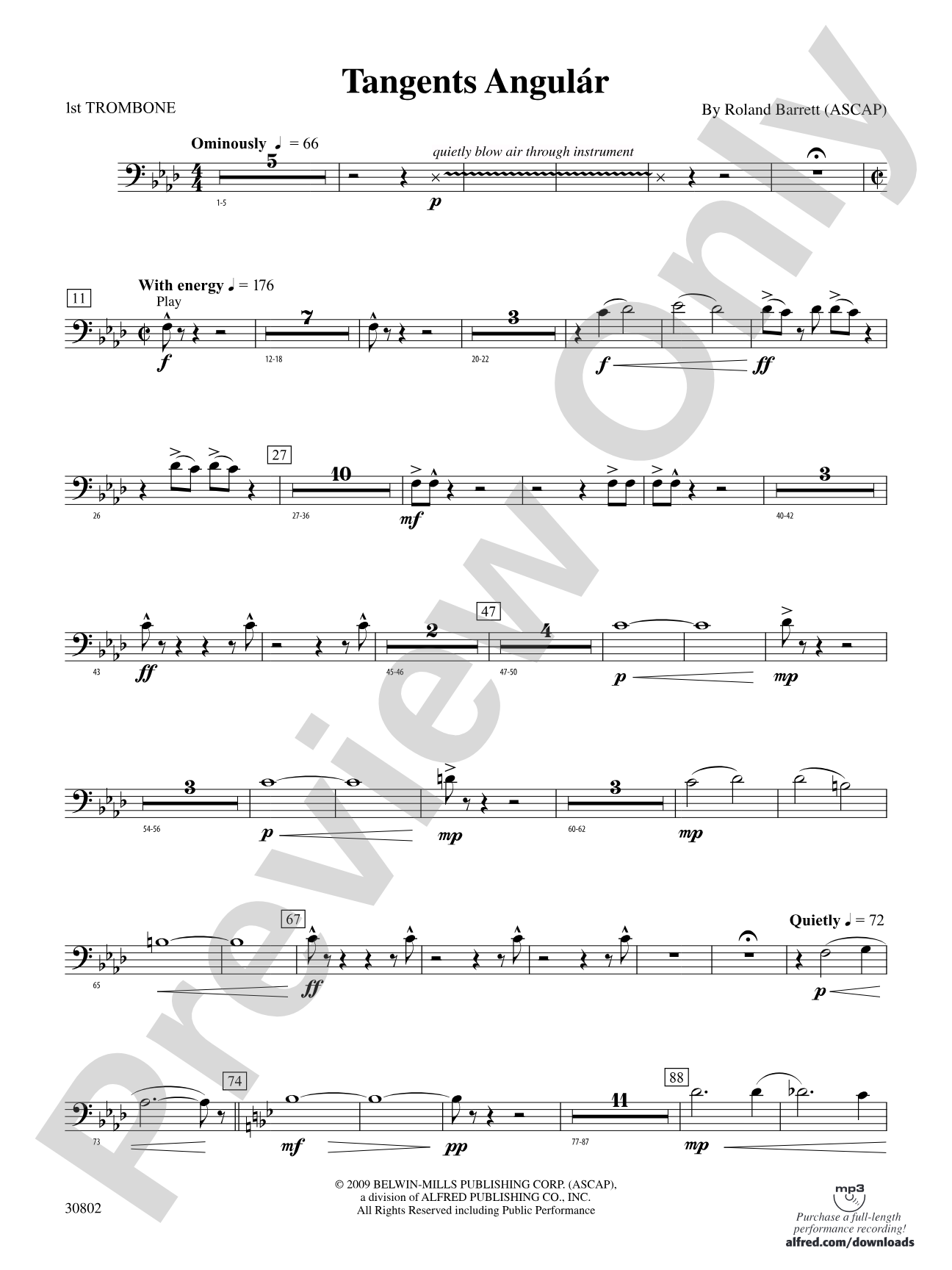Tangents Angulár: 1st Trombone