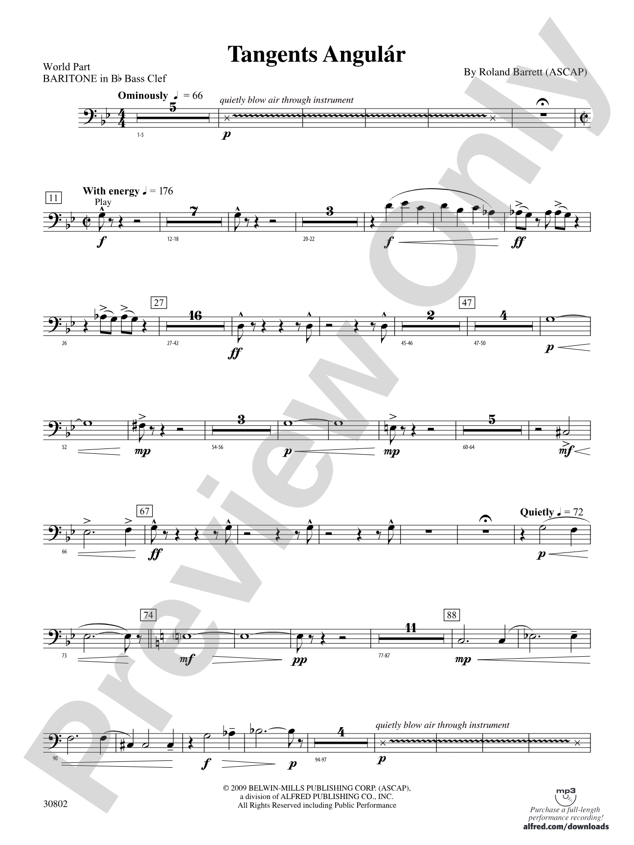 Tangents Angulár: (wp) B-flat Baritone B.C.
