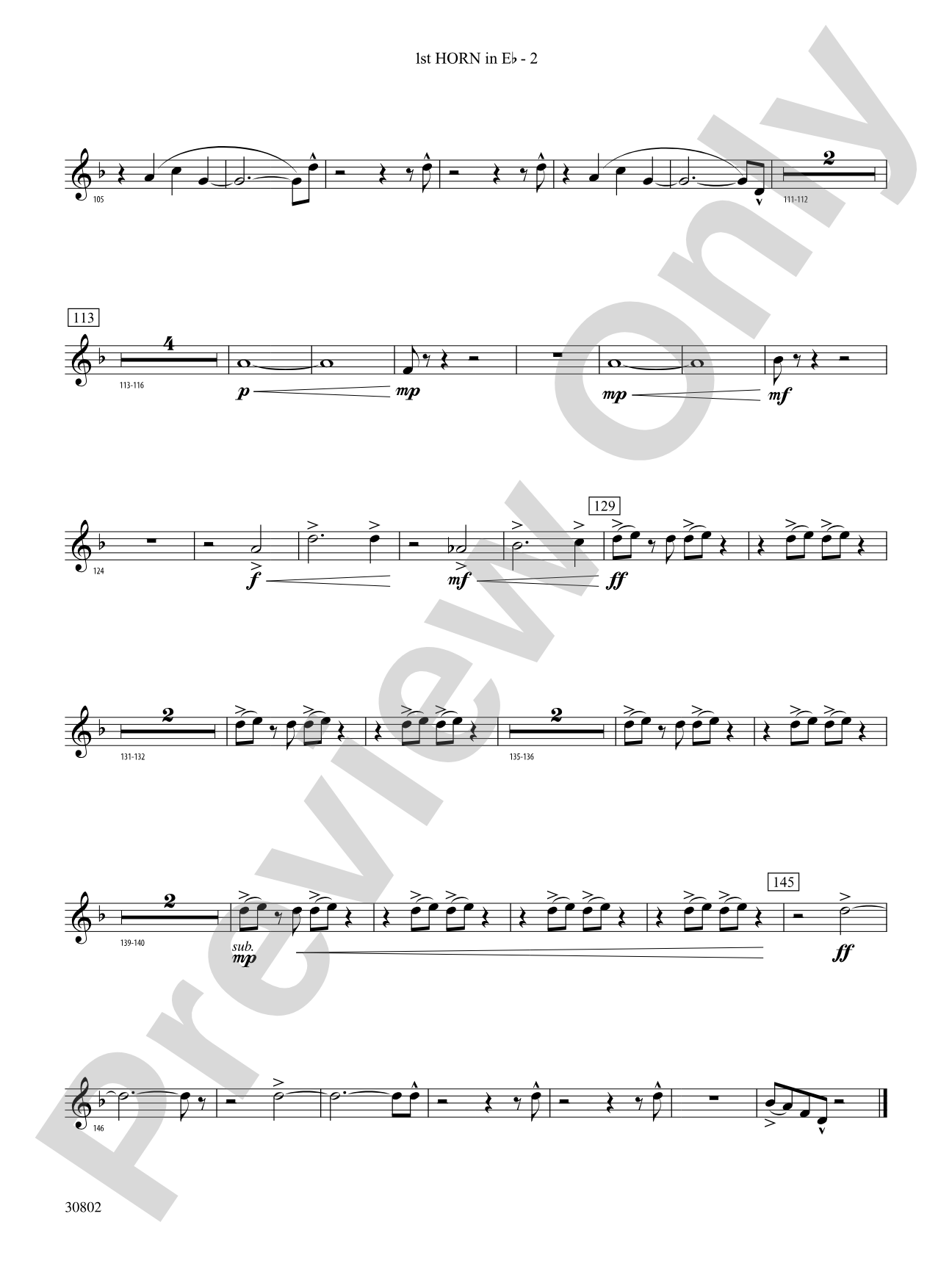 Tangents Angulár: (wp) 1st Horn in E-flat