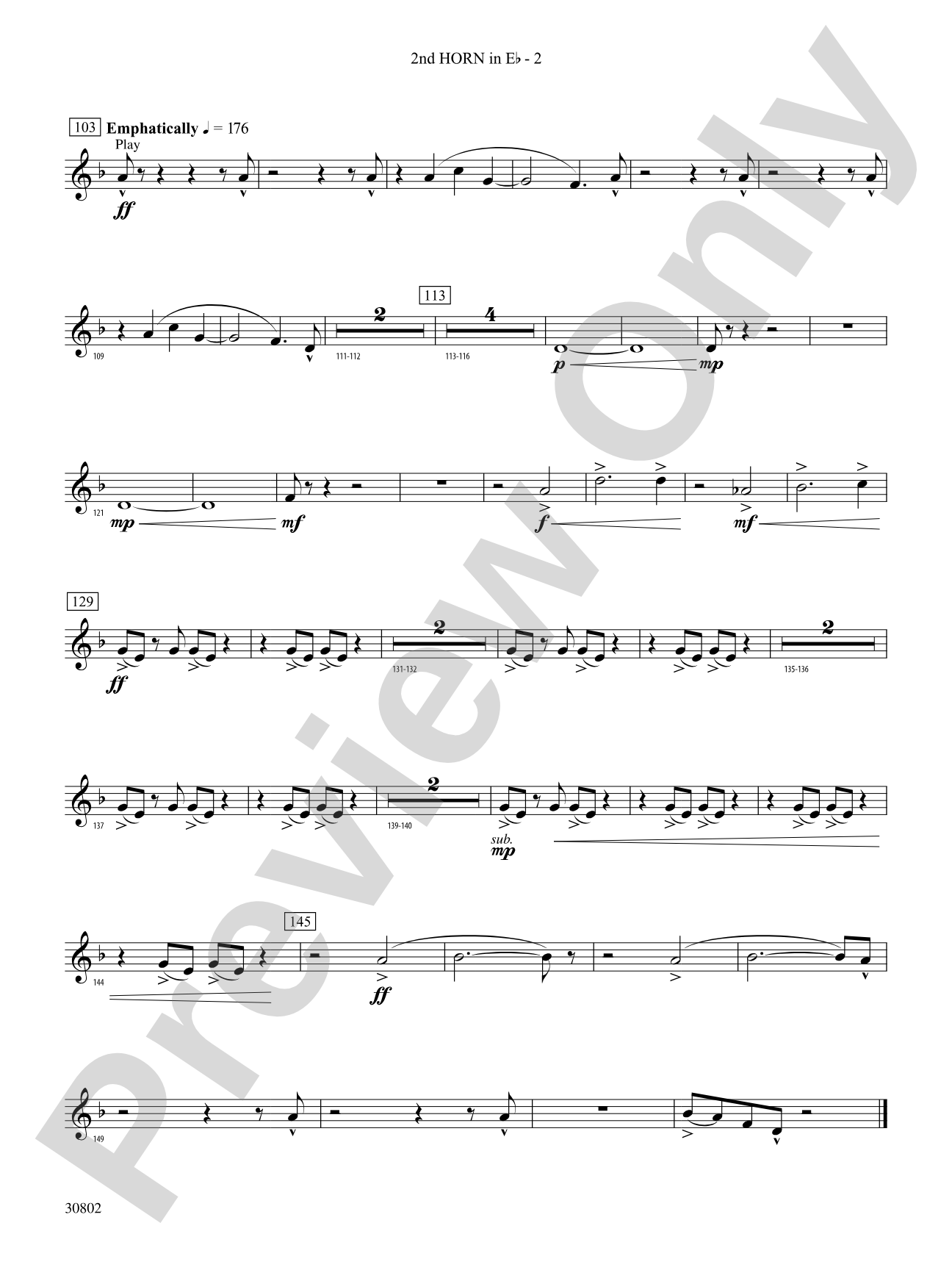 Tangents Angulár: (wp) 2nd Horn in E-flat
