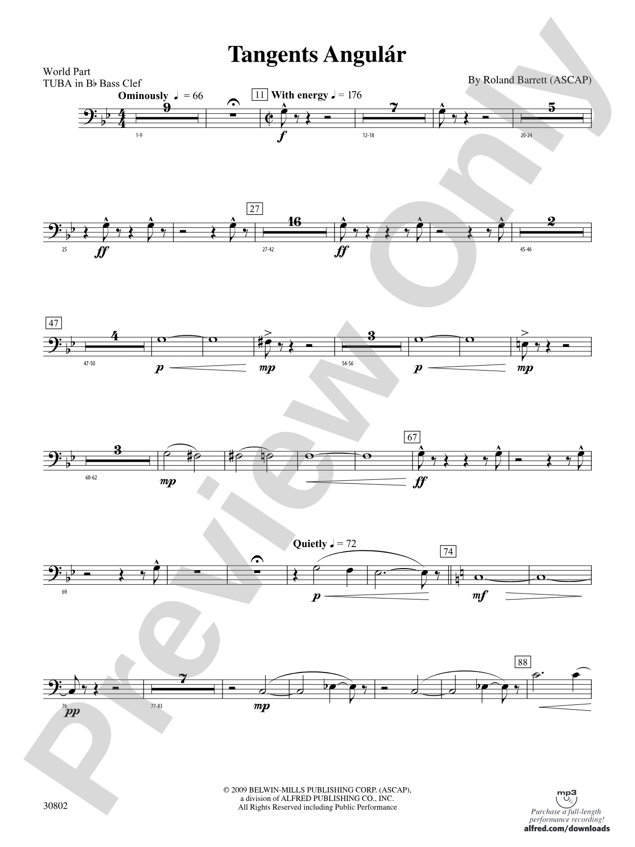 Tangents Angulár: (wp) B-flat Tuba B.C.