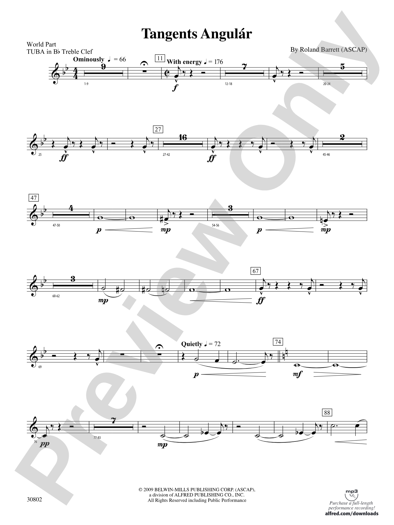 Tangents Angulár: (wp) B-flat Tuba T.C.