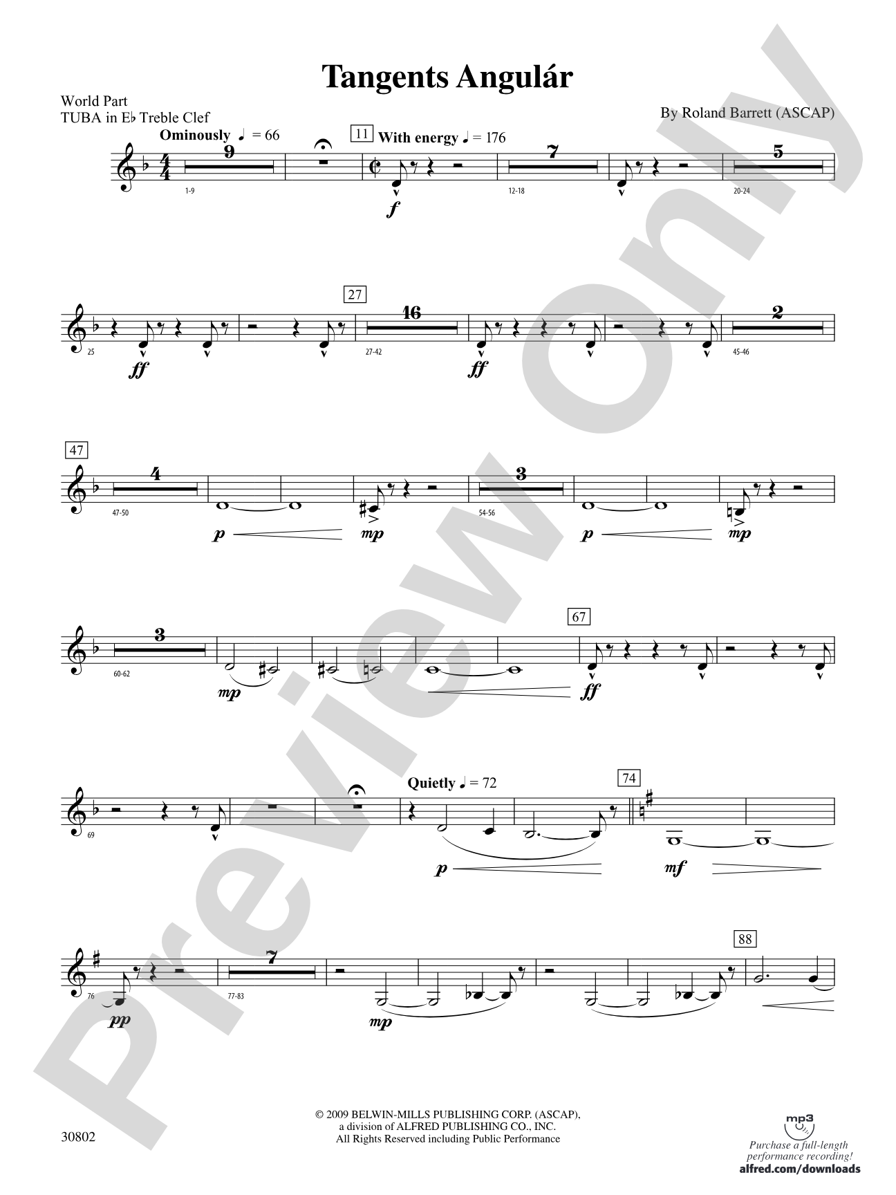 Tangents Angulár: (wp) E-flat Tuba T.C.