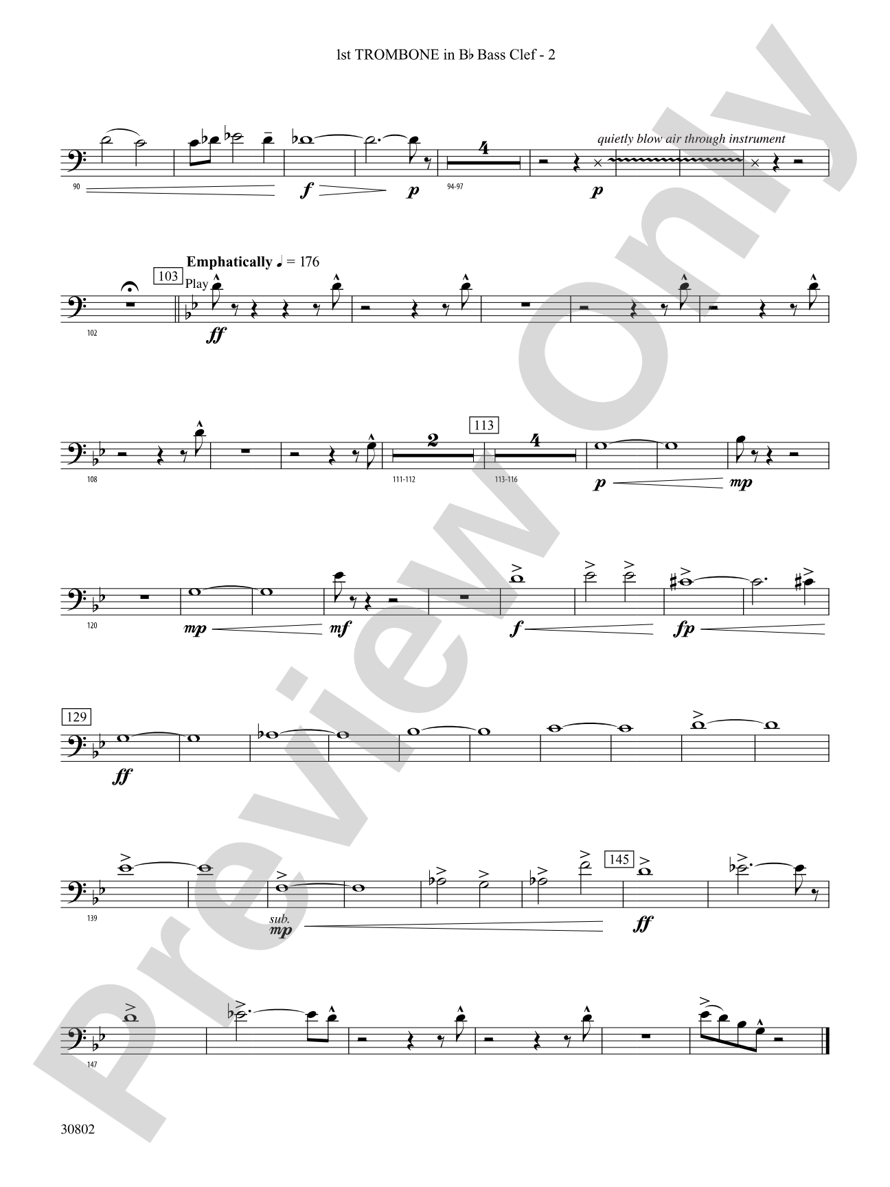 Tangents Angulár: (wp) 1st B-flat Trombone B.C.