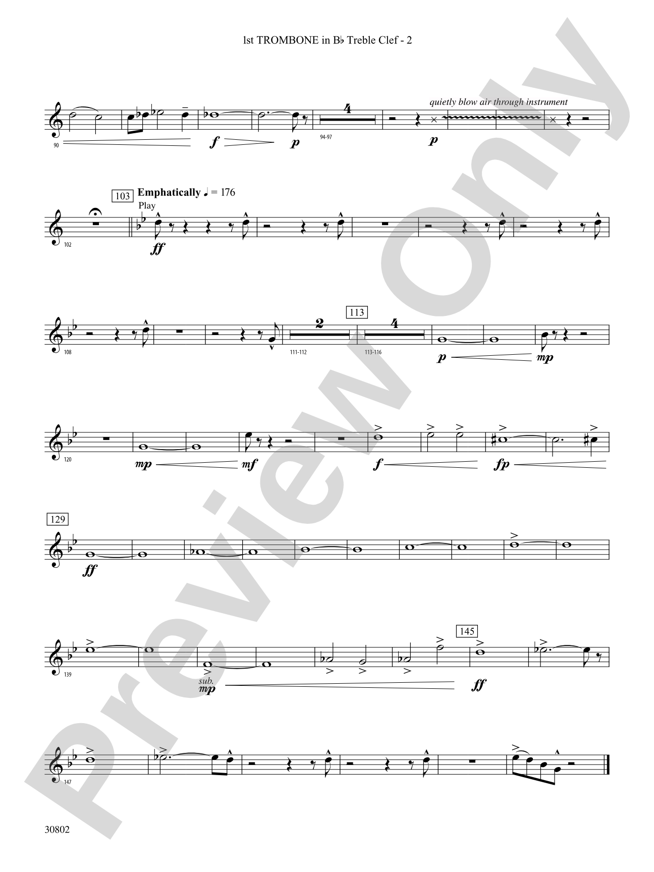 Tangents Angulár: (wp) 1st B-flat Trombone T.C.