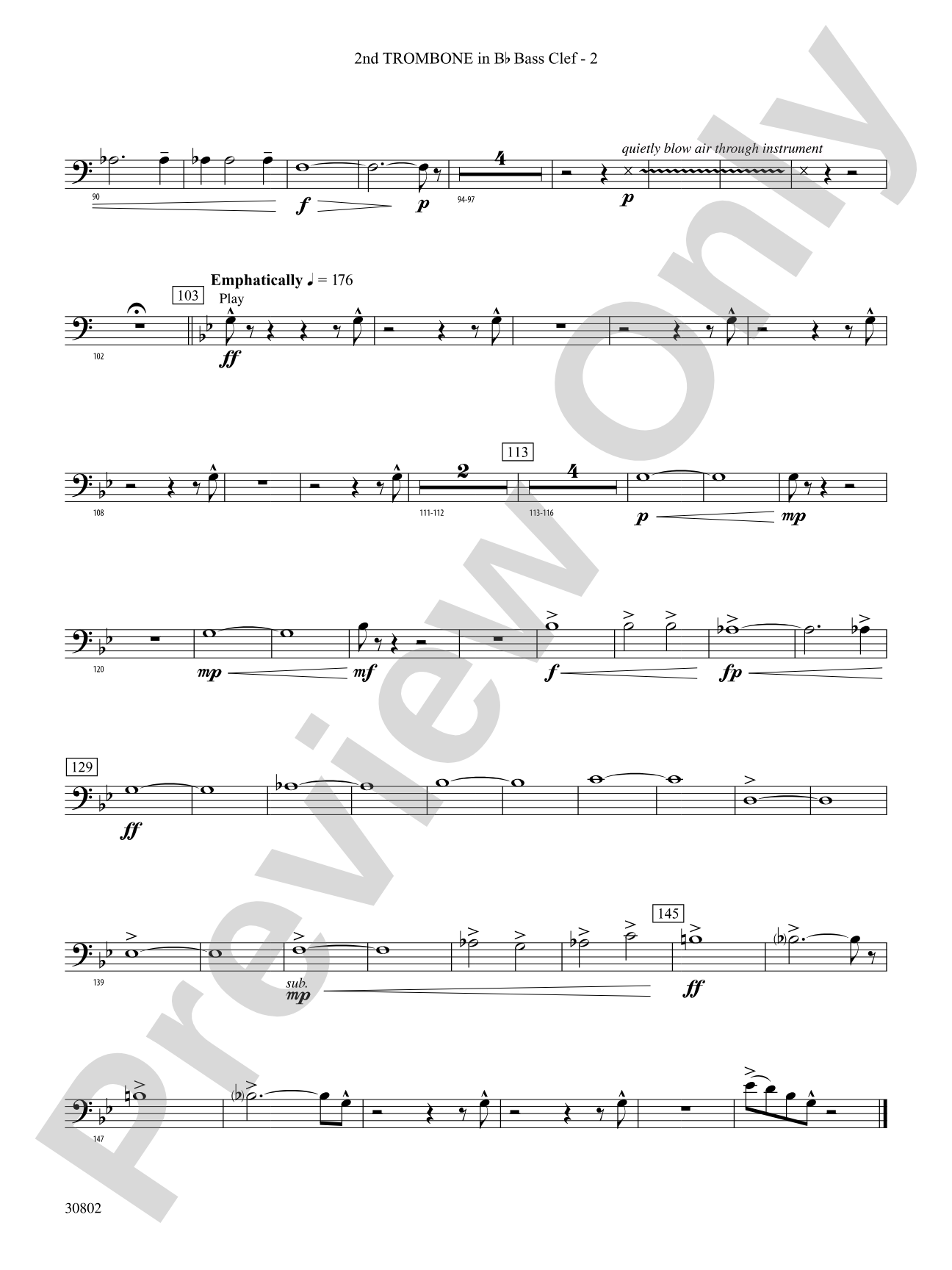 Tangents Angulár: (wp) 2nd B-flat Trombone B.C.