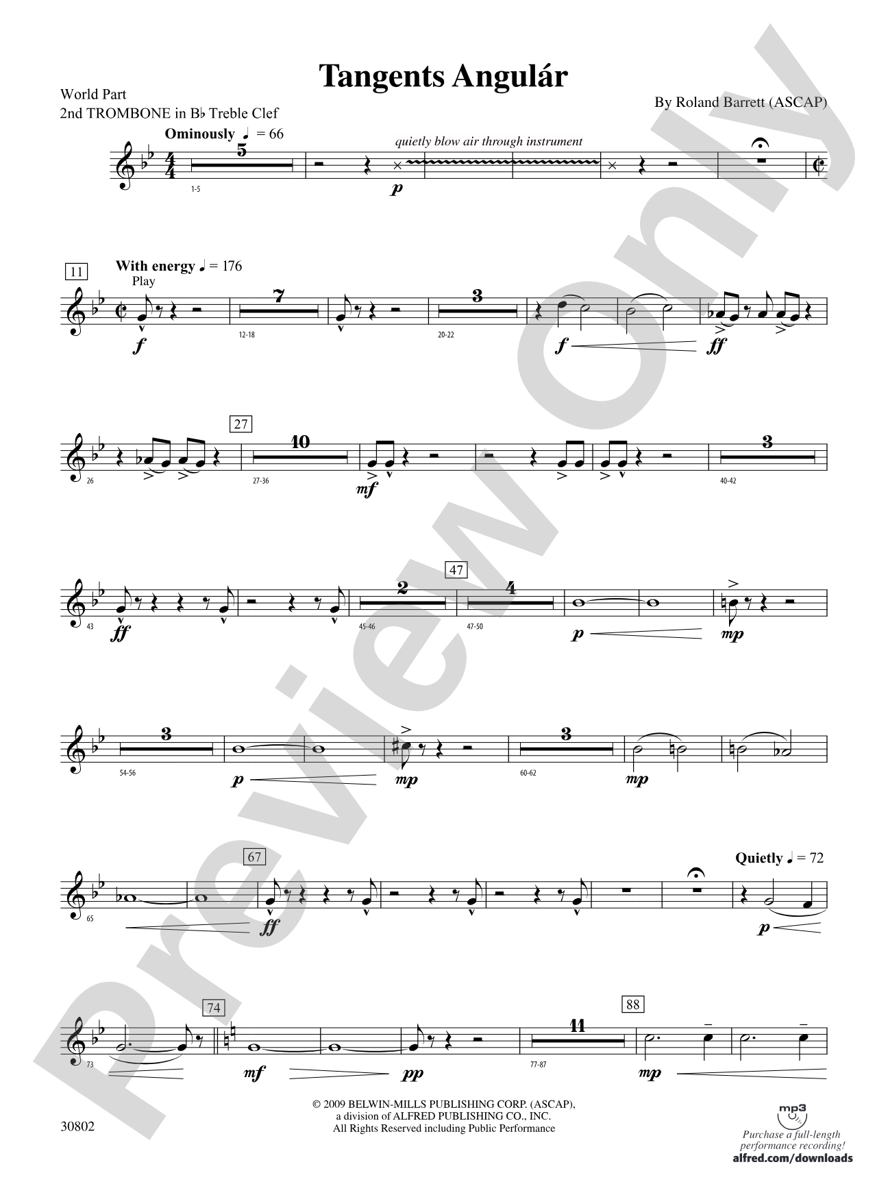 Tangents Angulár: (wp) 2nd B-flat Trombone T.C.