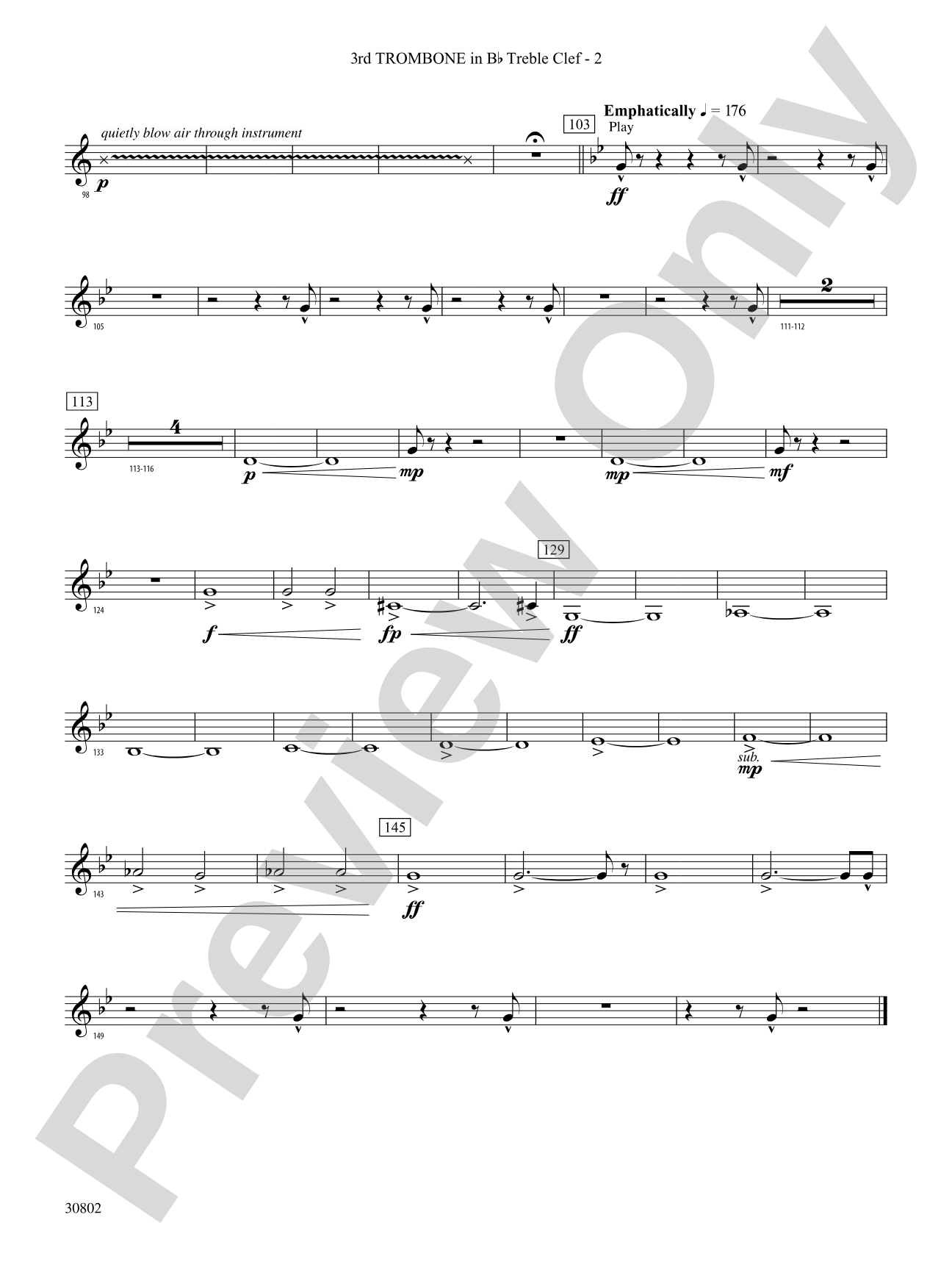 Tangents Angulár: (wp) 3rd B-flat Trombone T.C.