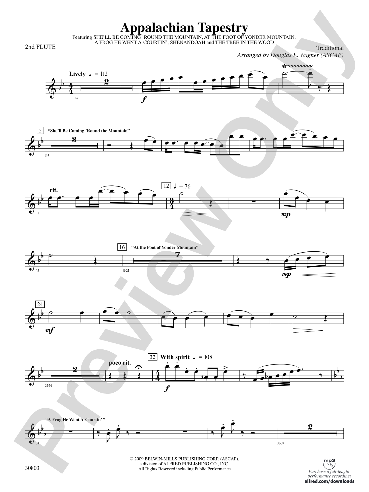 Appalachian Tapestry: 2nd Flute
