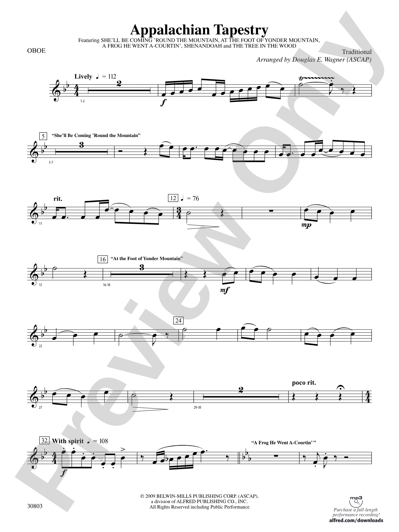 Appalachian Tapestry: Oboe