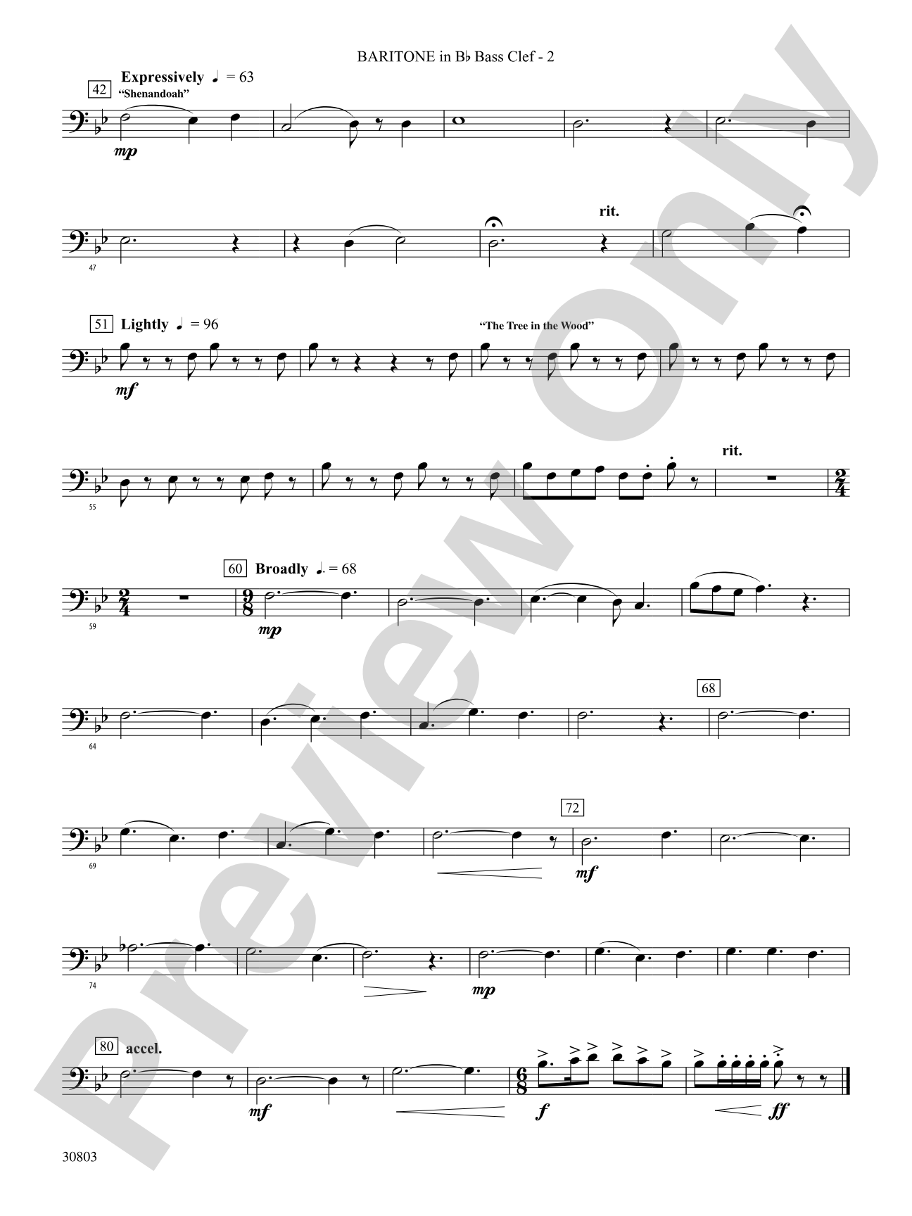 Appalachian Tapestry: (wp) B-flat Baritone B.C.