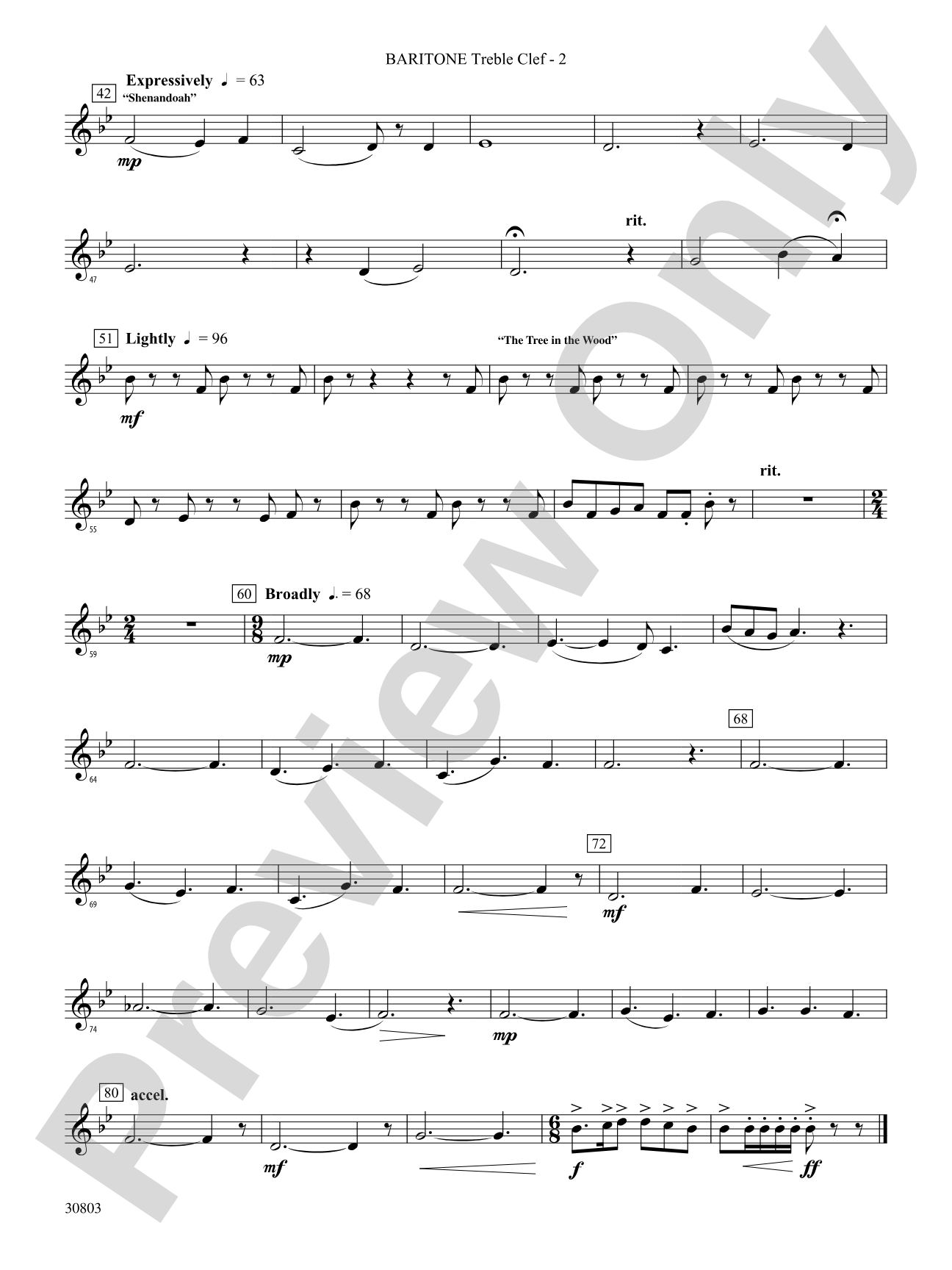 Appalachian Tapestry: (wp) Baritone T.C.