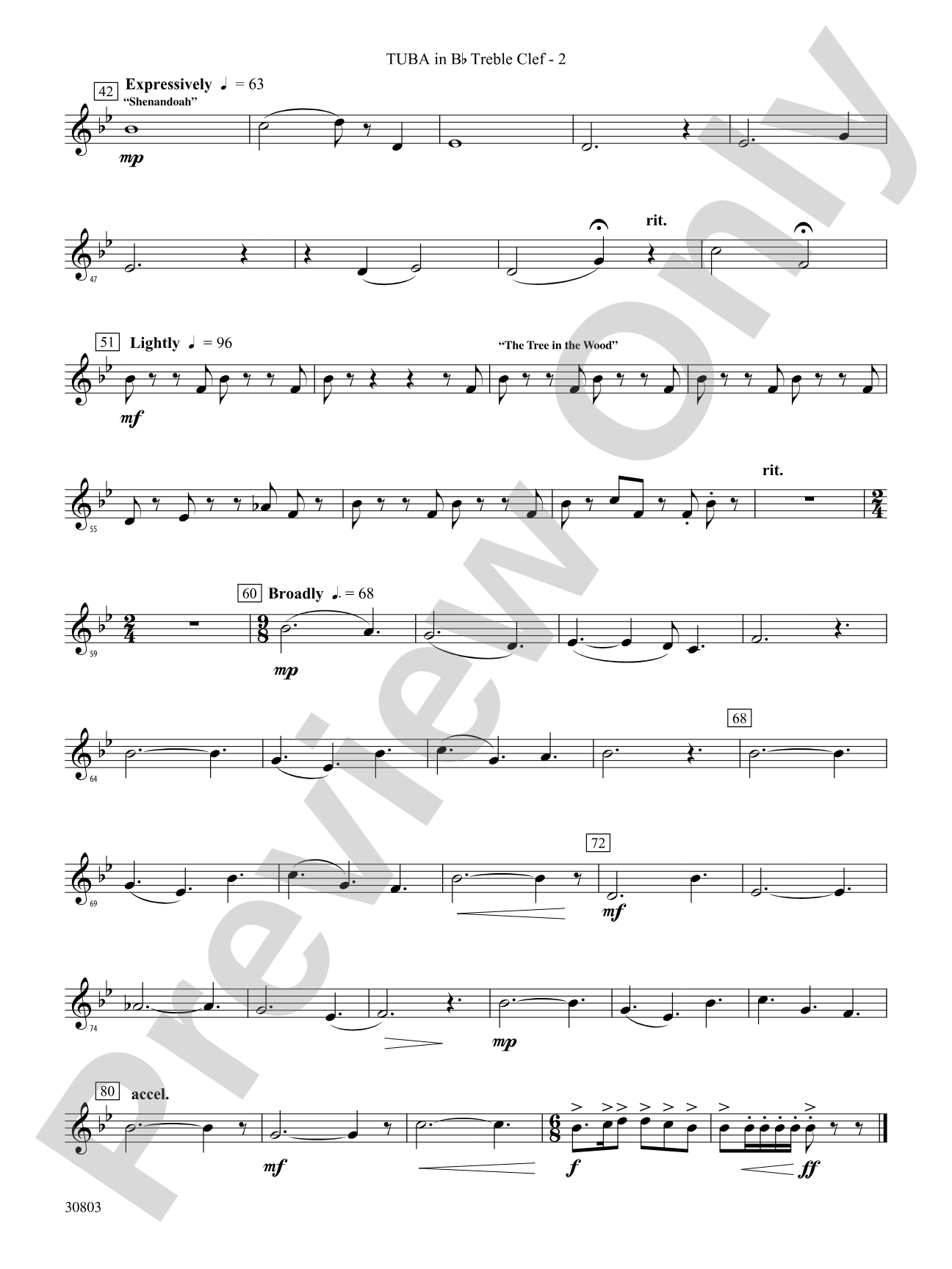 Appalachian Tapestry: (wp) B-flat Tuba T.C.