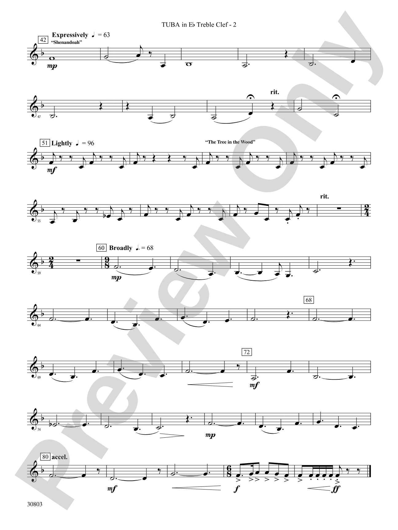 Appalachian Tapestry: (wp) E-flat Tuba T.C.