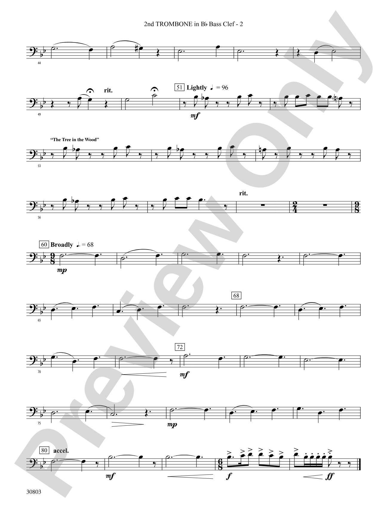 Appalachian Tapestry: (wp) 2nd B-flat Trombone B.C.