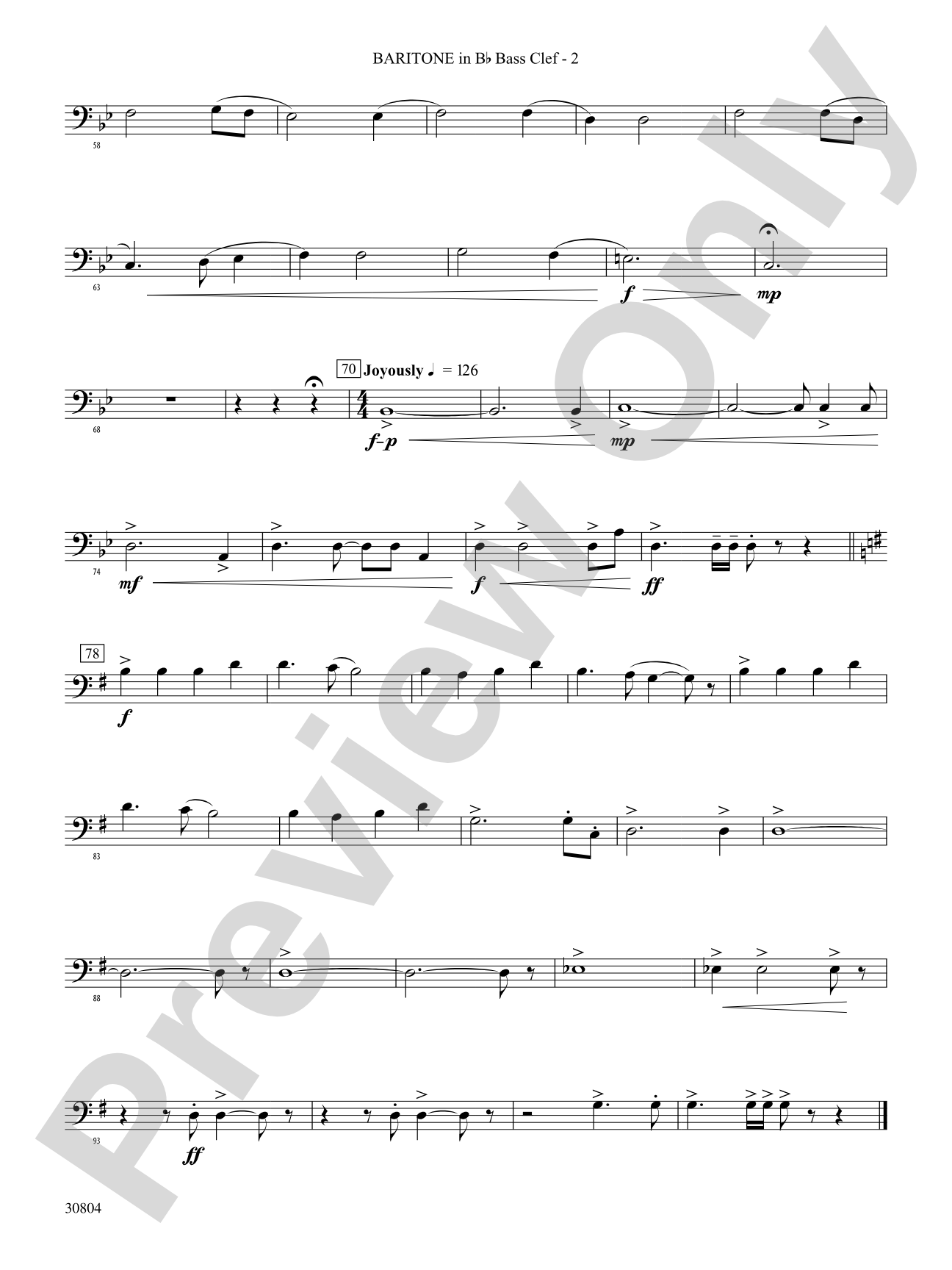 A Yuletide Memory: (wp) B-flat Baritone B.C.