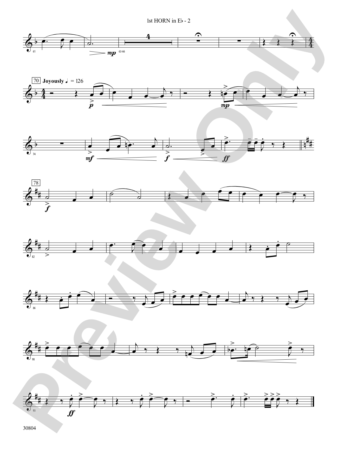 A Yuletide Memory: (wp) 1st Horn in E-flat