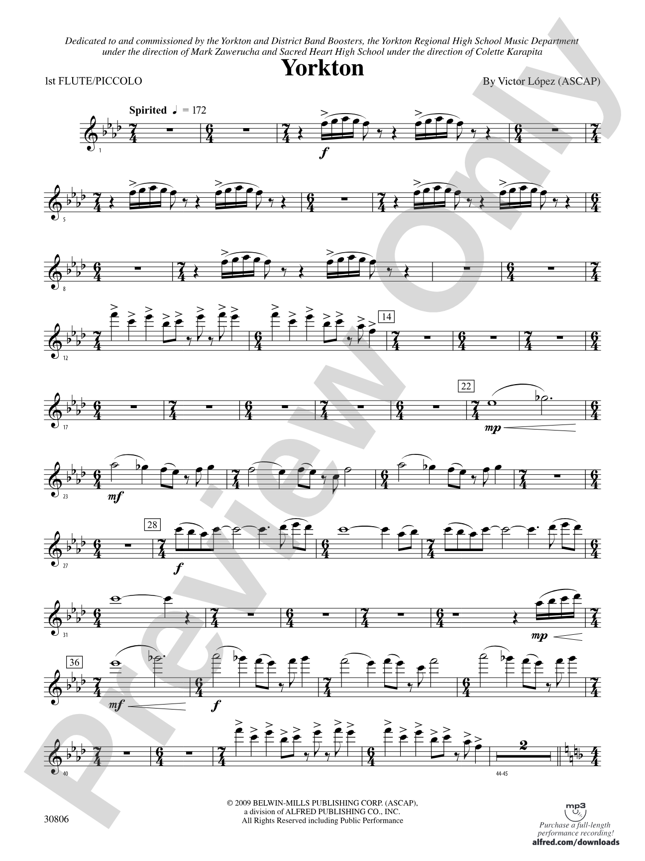 Yorkton: Flute
