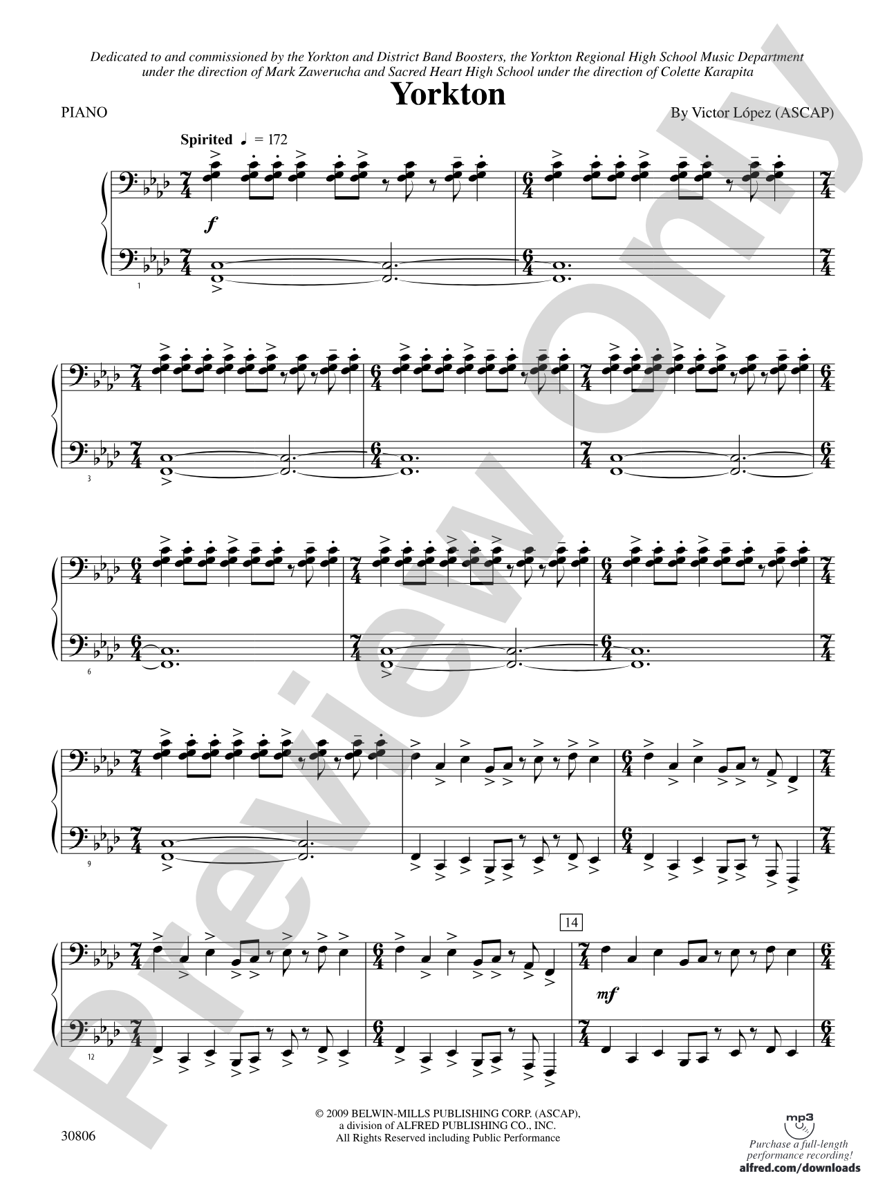 Yorkton: Piano Accompaniment