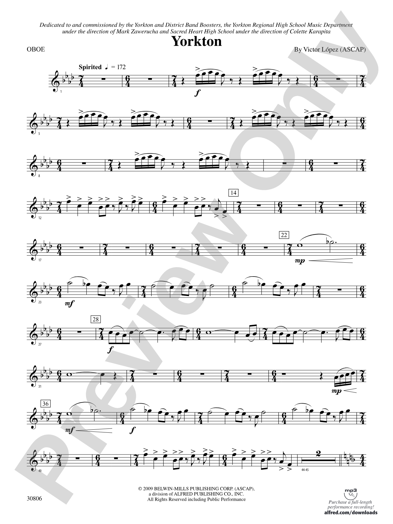 Yorkton: Oboe