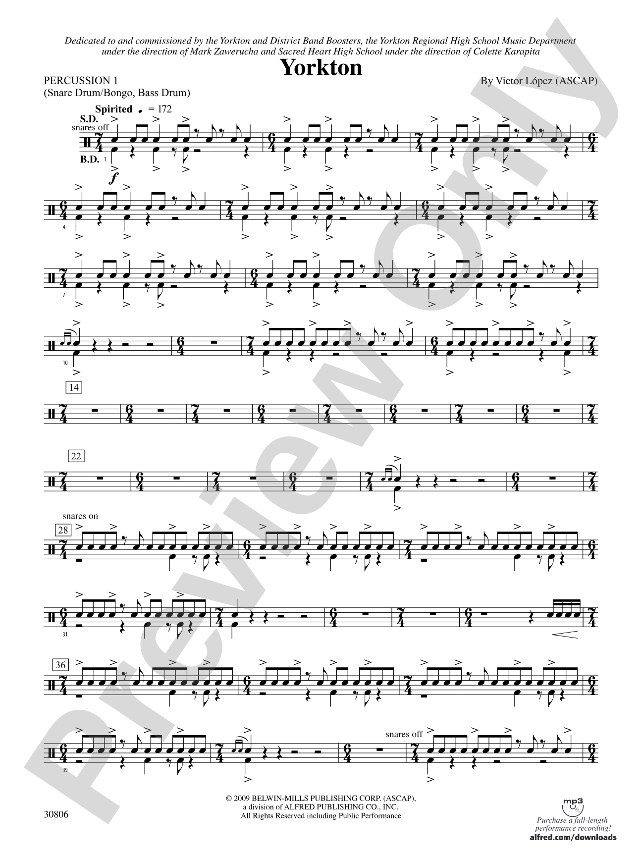 Yorkton: 1st Percussion