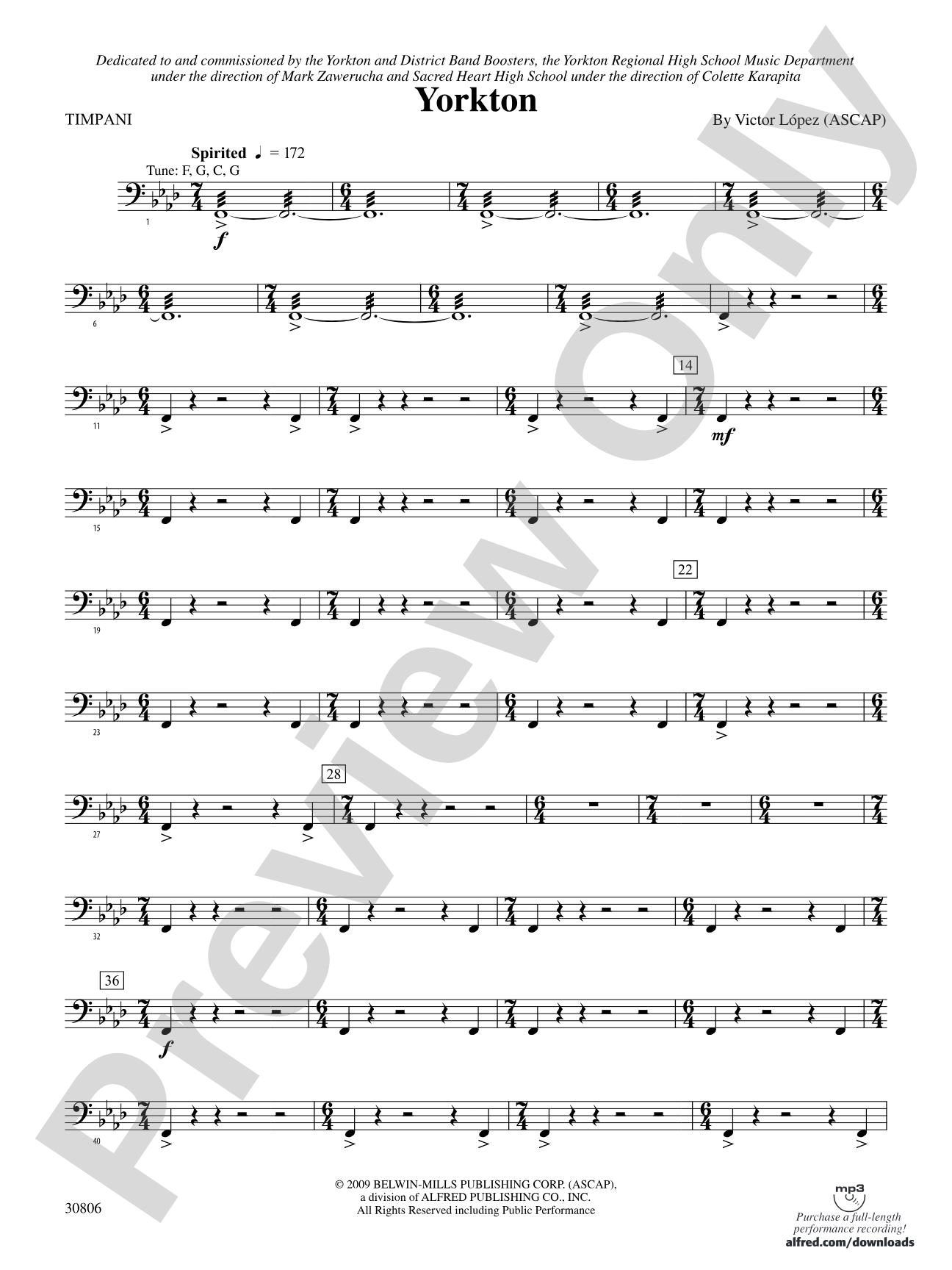 Yorkton: Timpani